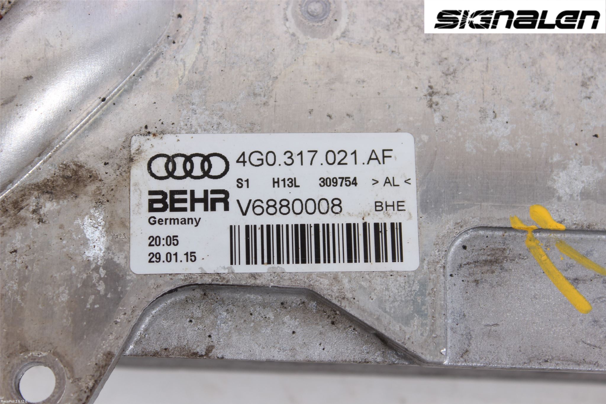 Audi A6/S6 4G 11-18 Radiator Oljekjøler Automatgea