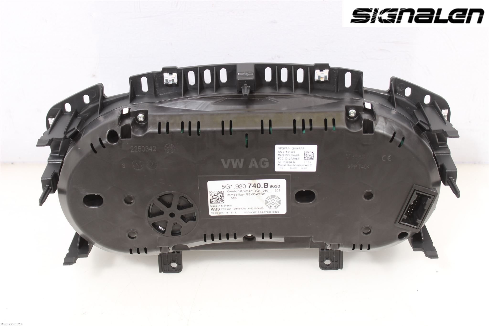 Volkswagen VW GOLF / E-GOLF VII 13-20 Instr Kombinert