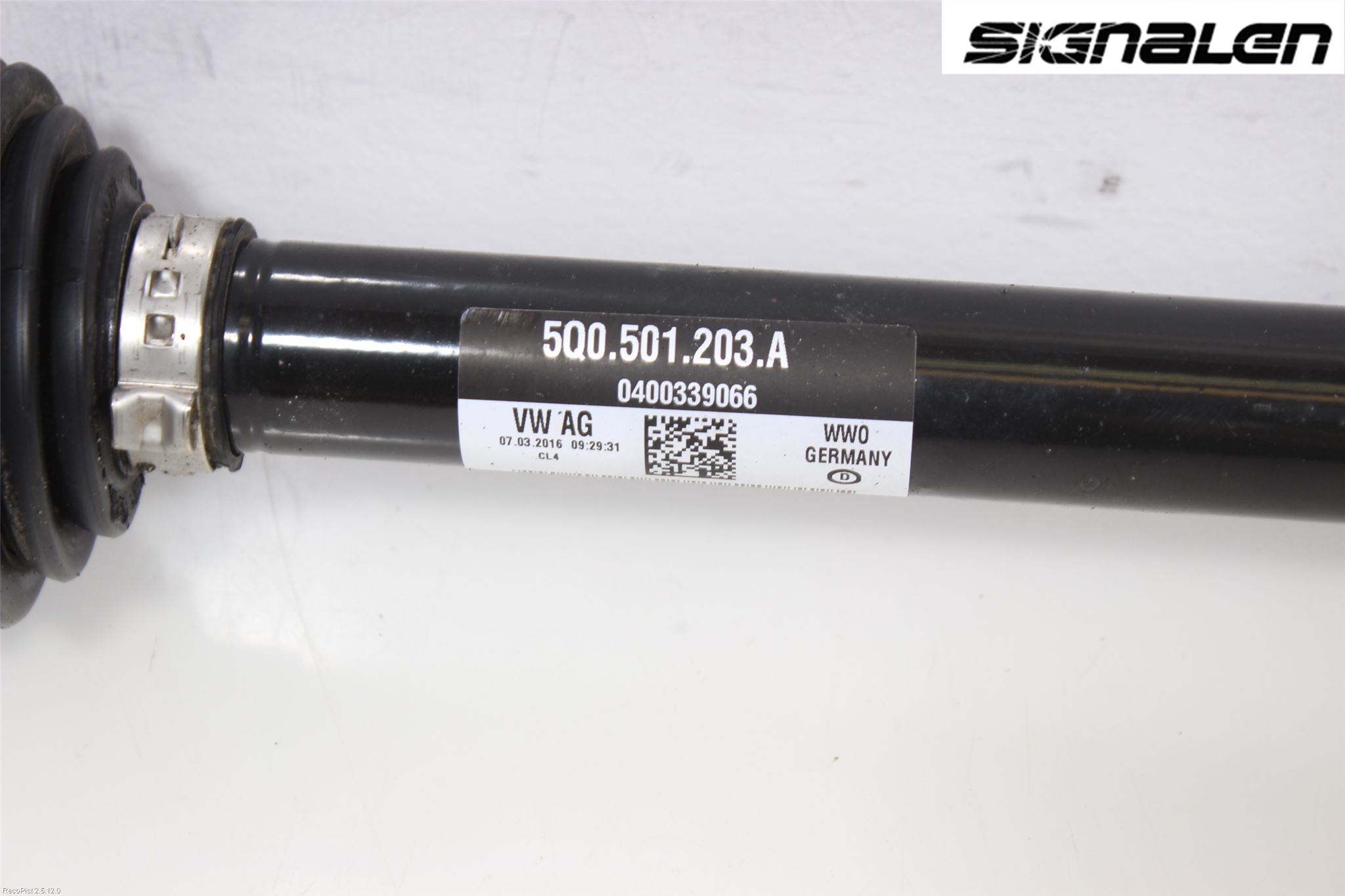 Volkswagen VW GOLF / E-GOLF VII 13-20 Drivaksel Bak Kompl Venstre