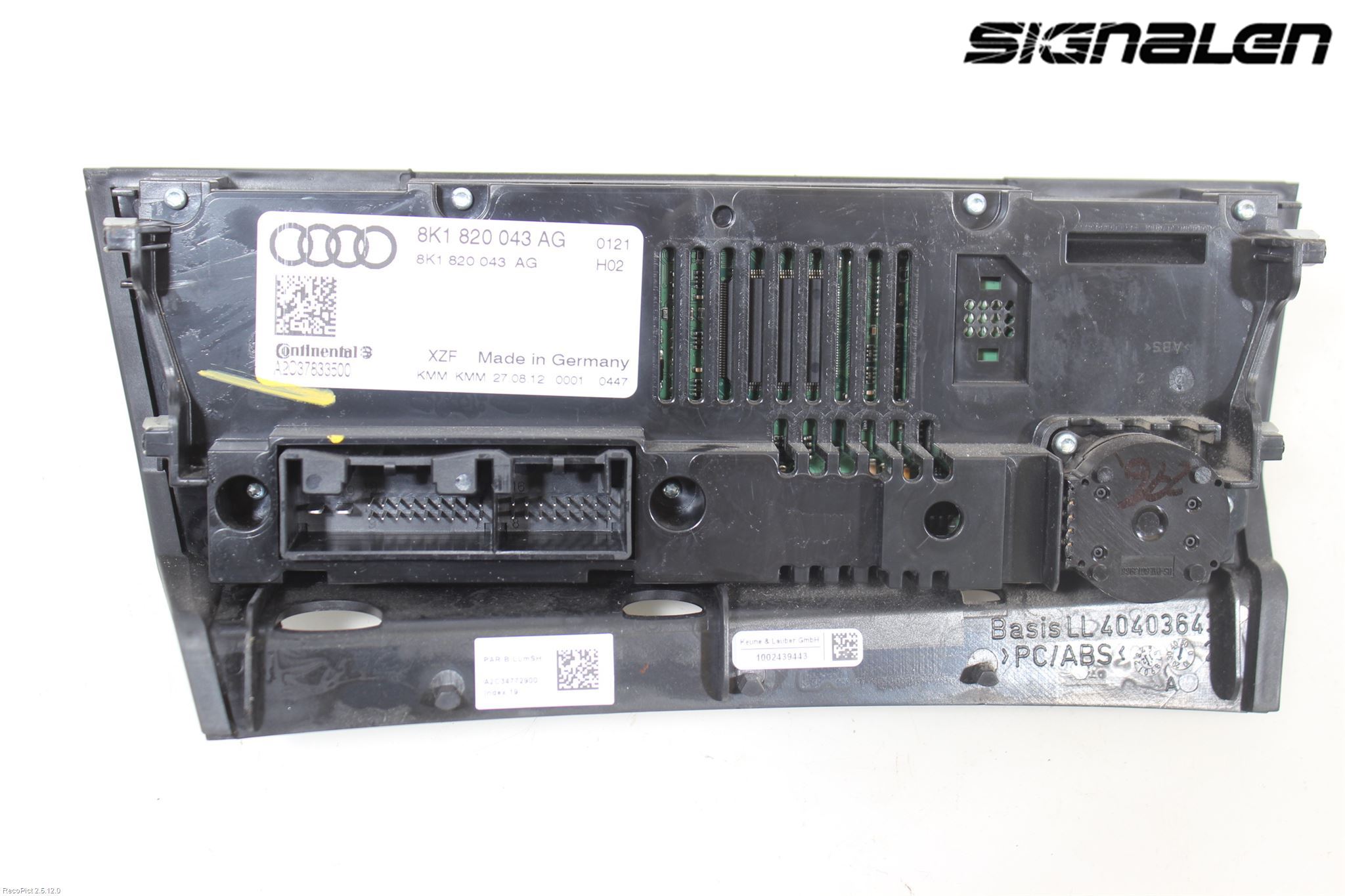 Audi A4 12-15 Varme Ac Betjening-Display