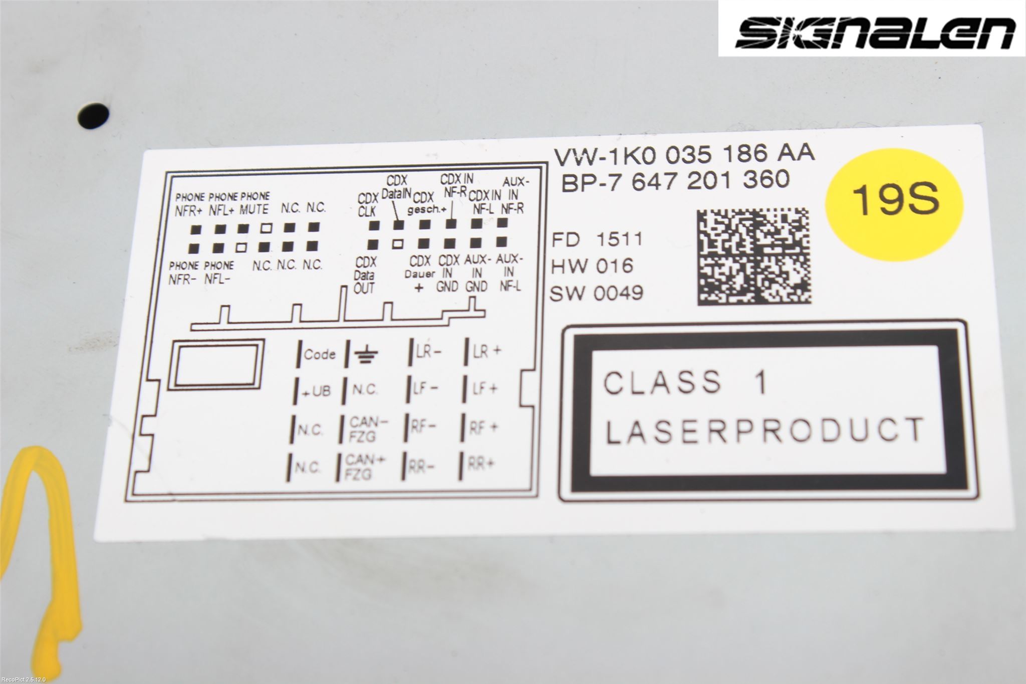 Volkswagen VW PASSAT 11-14 Stereo Radio