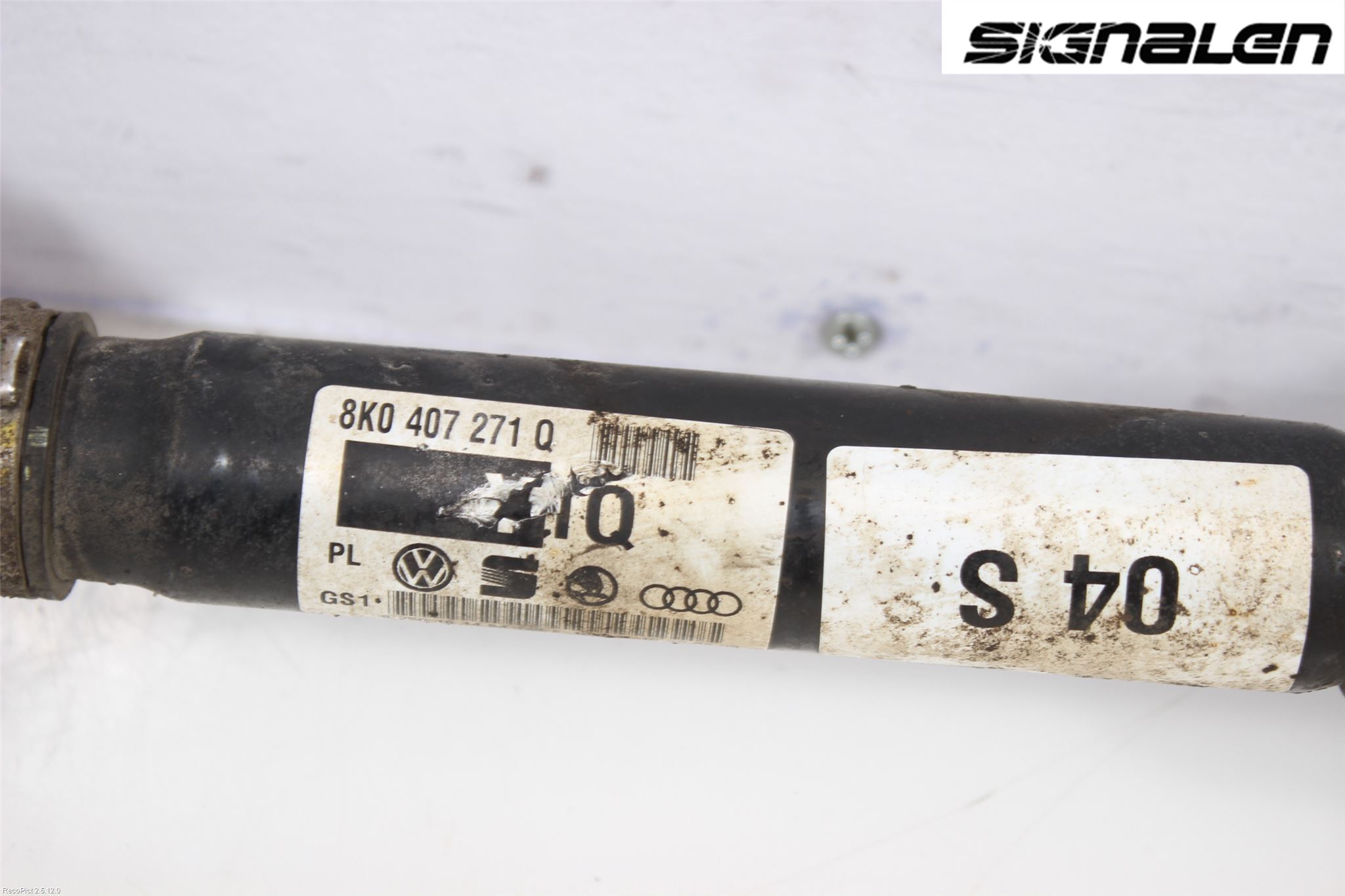 Audi A4/S4 08-11 Drivaksel Foran Kompl Venstre