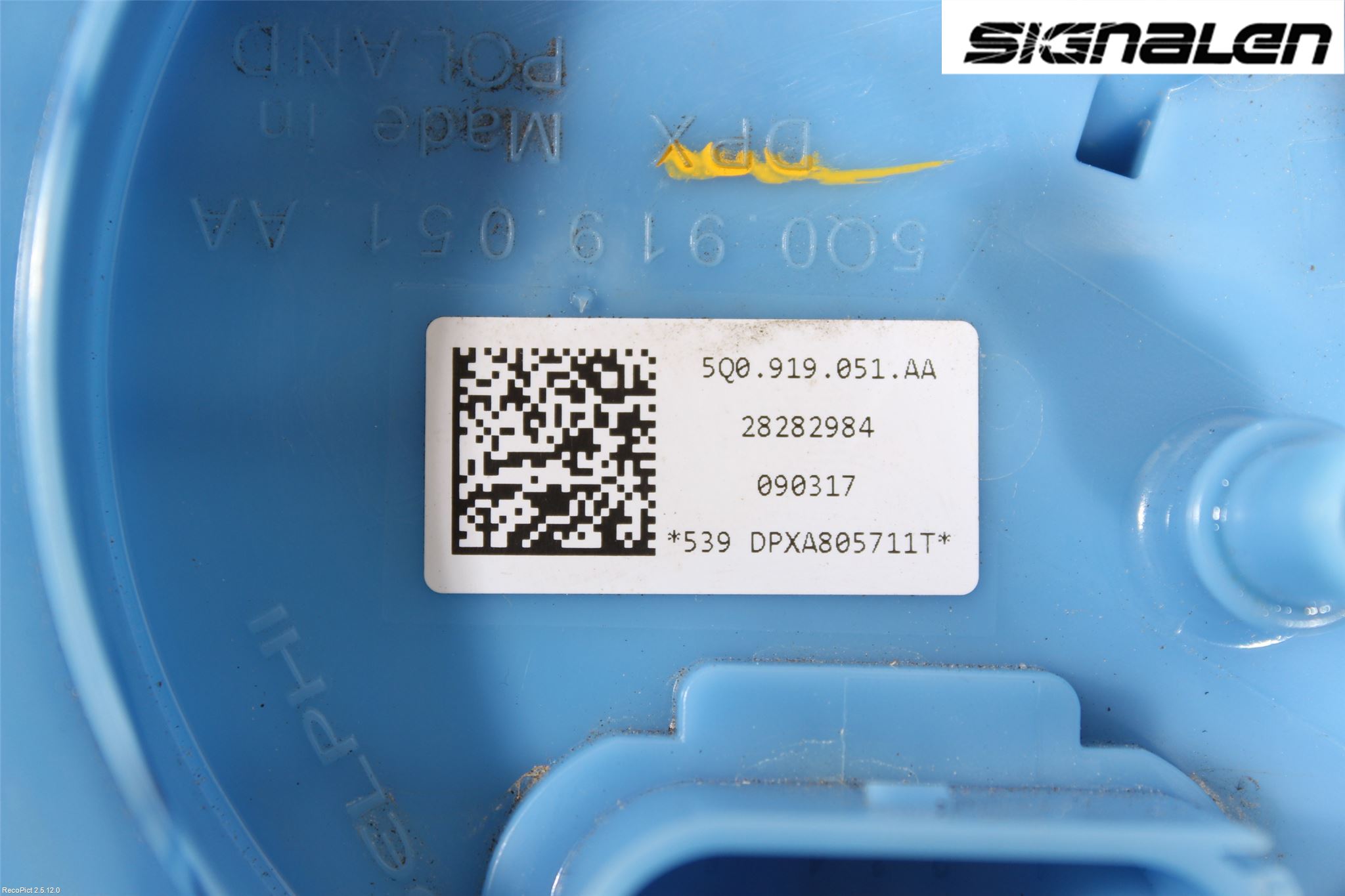 Volkswagen VW GOLF / E-GOLF VII 13-20 Drivstoffpumpe Fødepumpe El