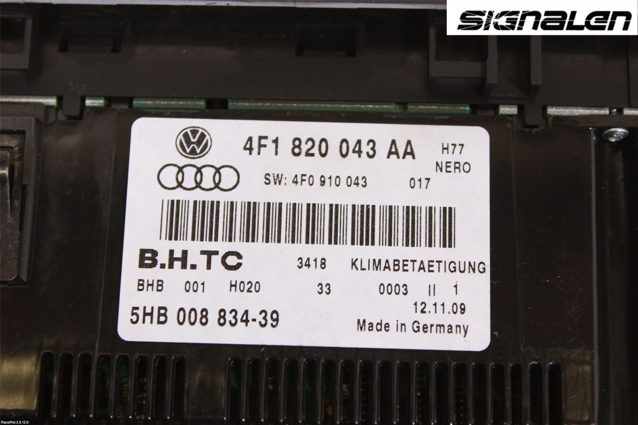 Audi A6/S6     05-11 Varme Ac Betjening-Display