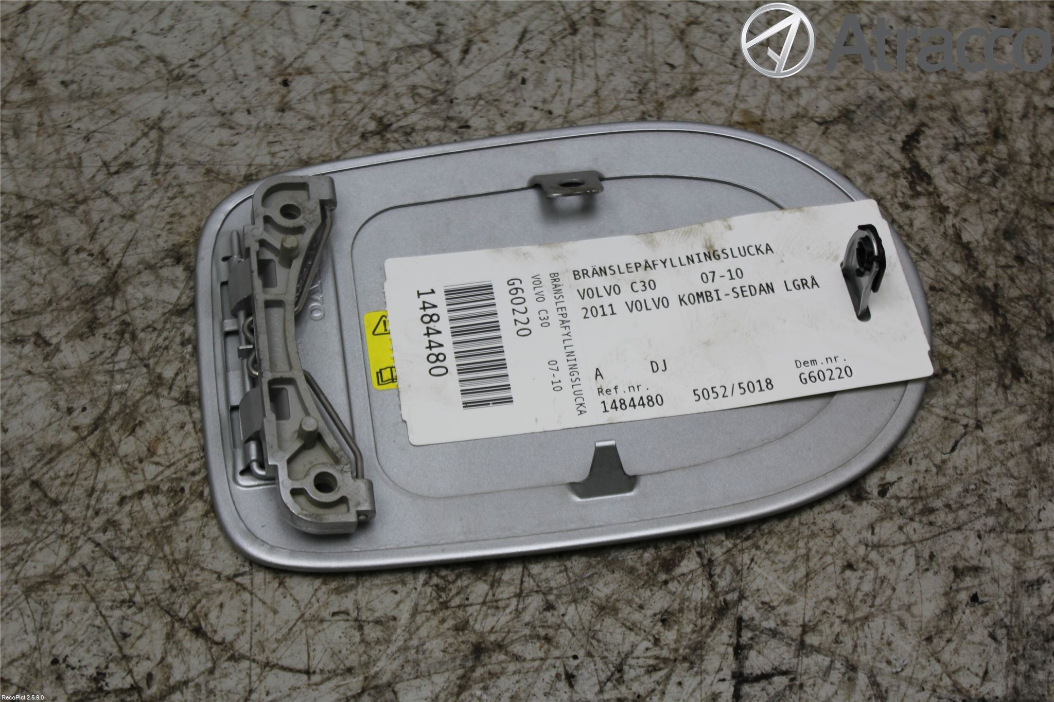 Volvo C30 07-10 Drivstoff Tankluke