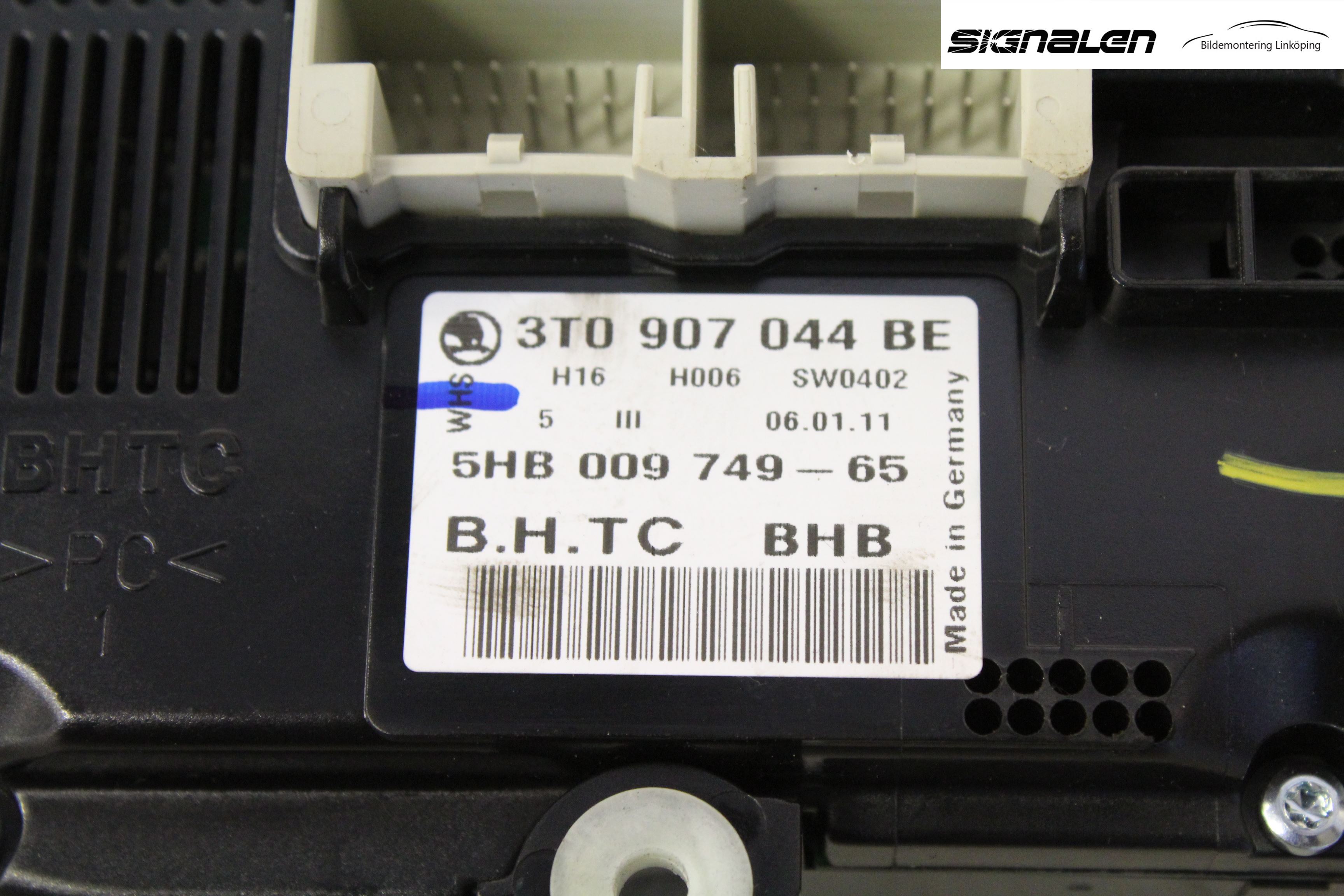 Skoda OCTAVIA (1Z) 05-13 Varme Ac Betjening-Display