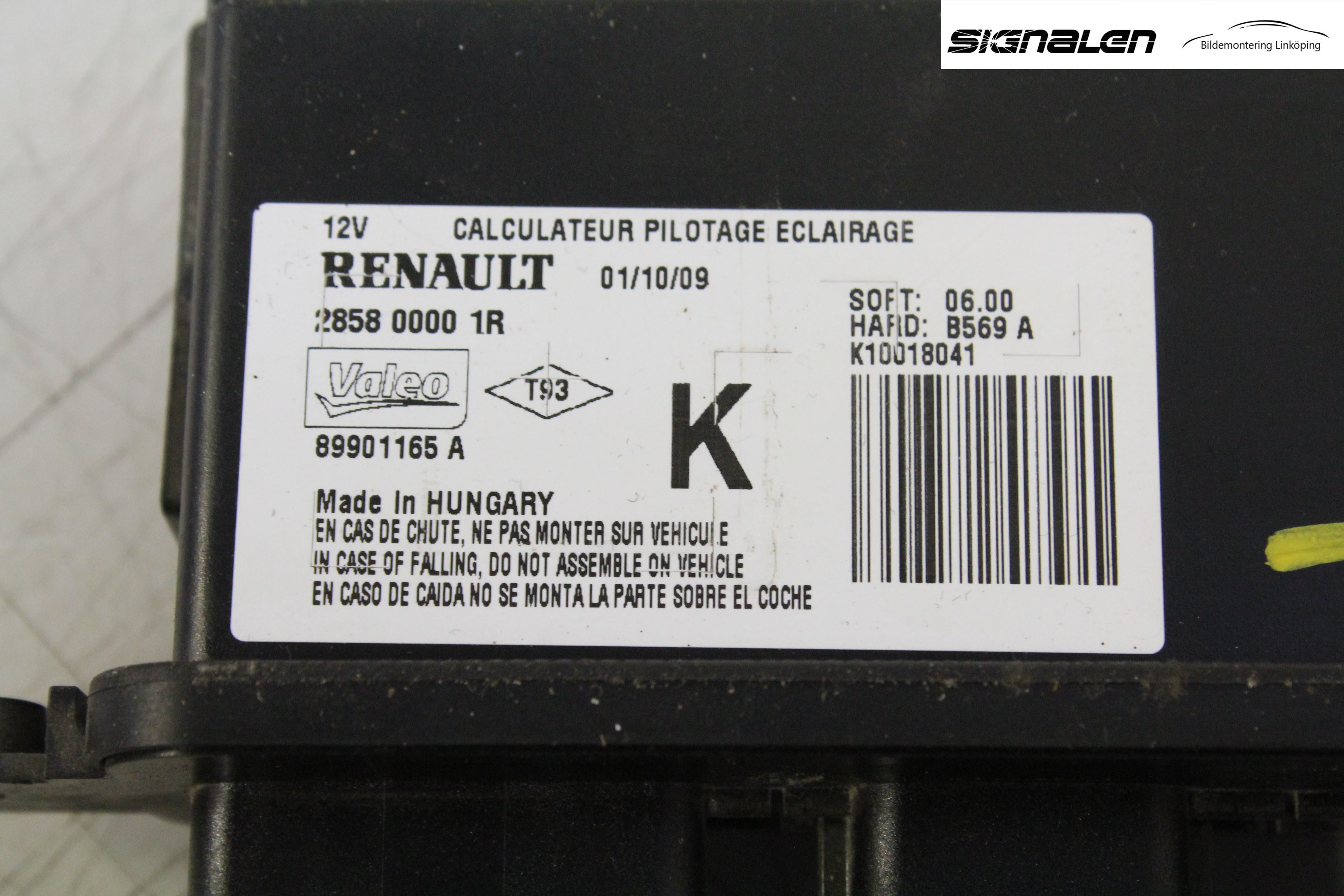 Renault LAGUNA III 08-10 Styreenhet Øvrig
