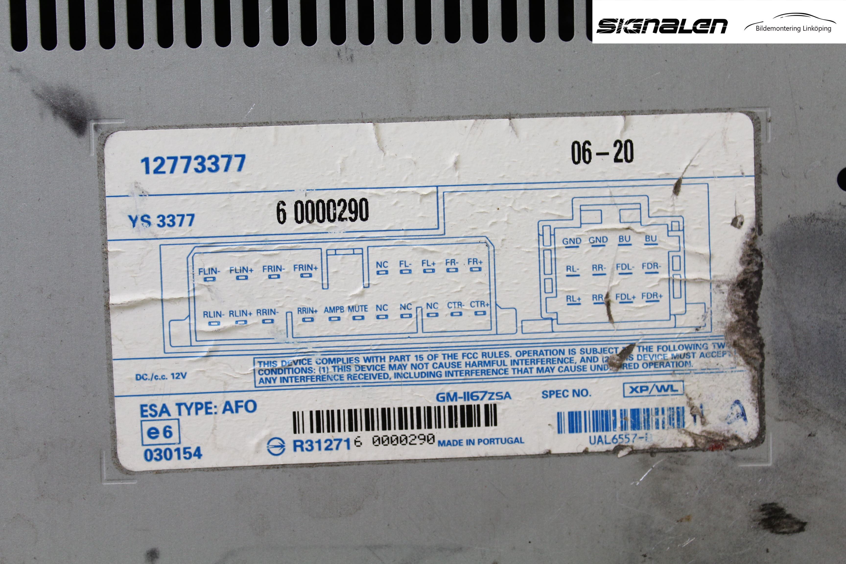 Saab 9-3 VER 2 Stereo Forsterker