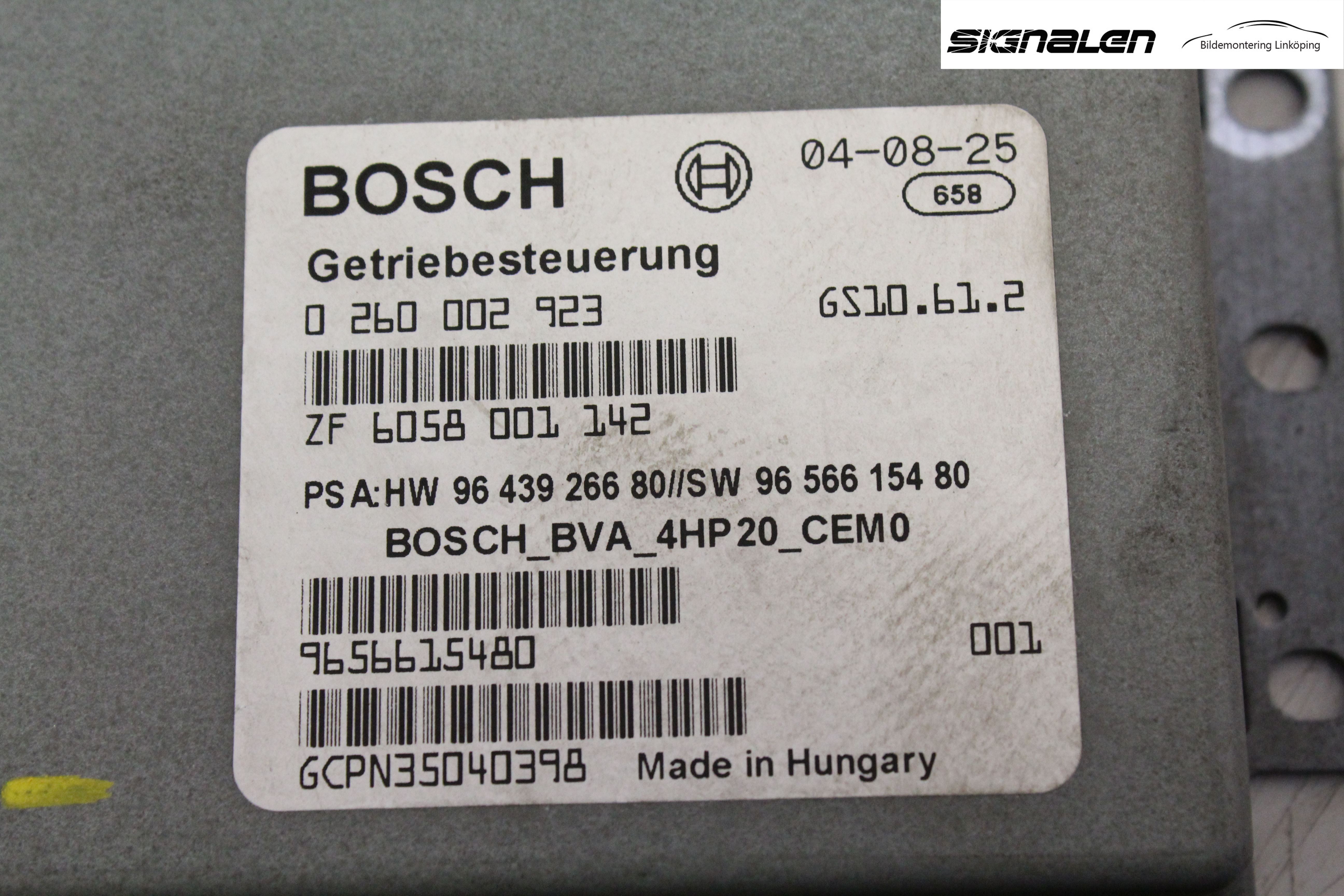 Peugeot 407 Styreenhet Gearkasse