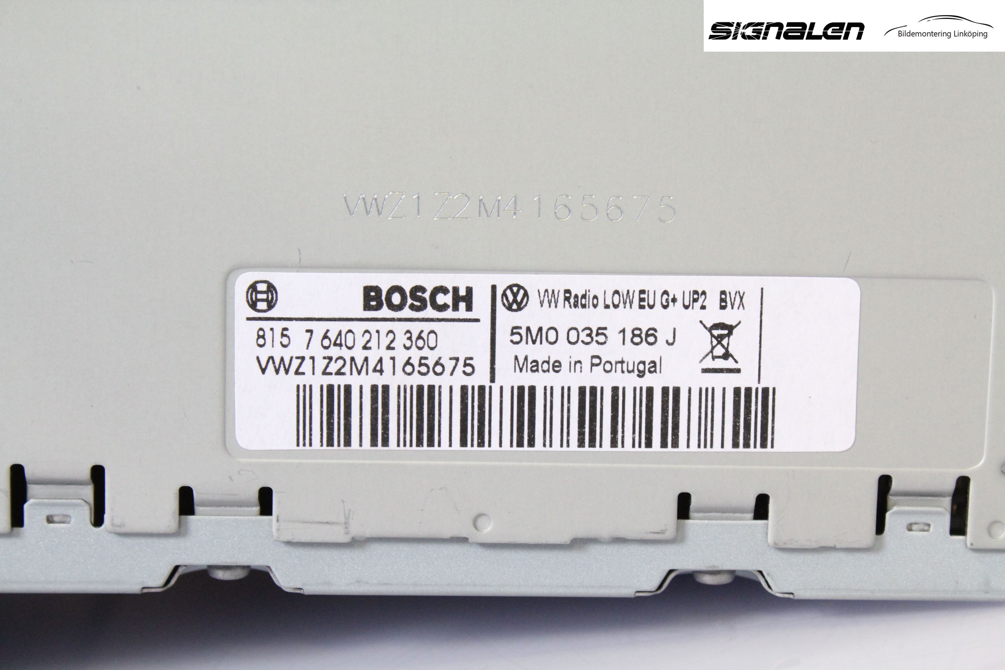 Volkswagen VW POLO 10-17 Stereo Radio Med Cd