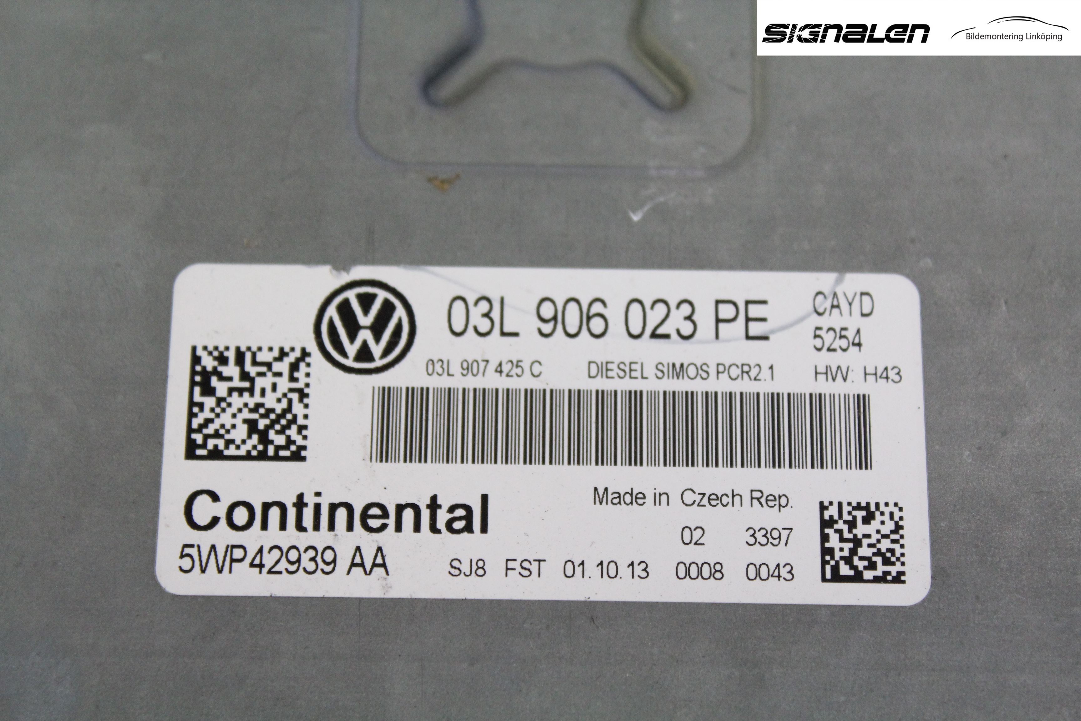 Volkswagen VW CADDY 11-15 Styreenhet Innsprøytning