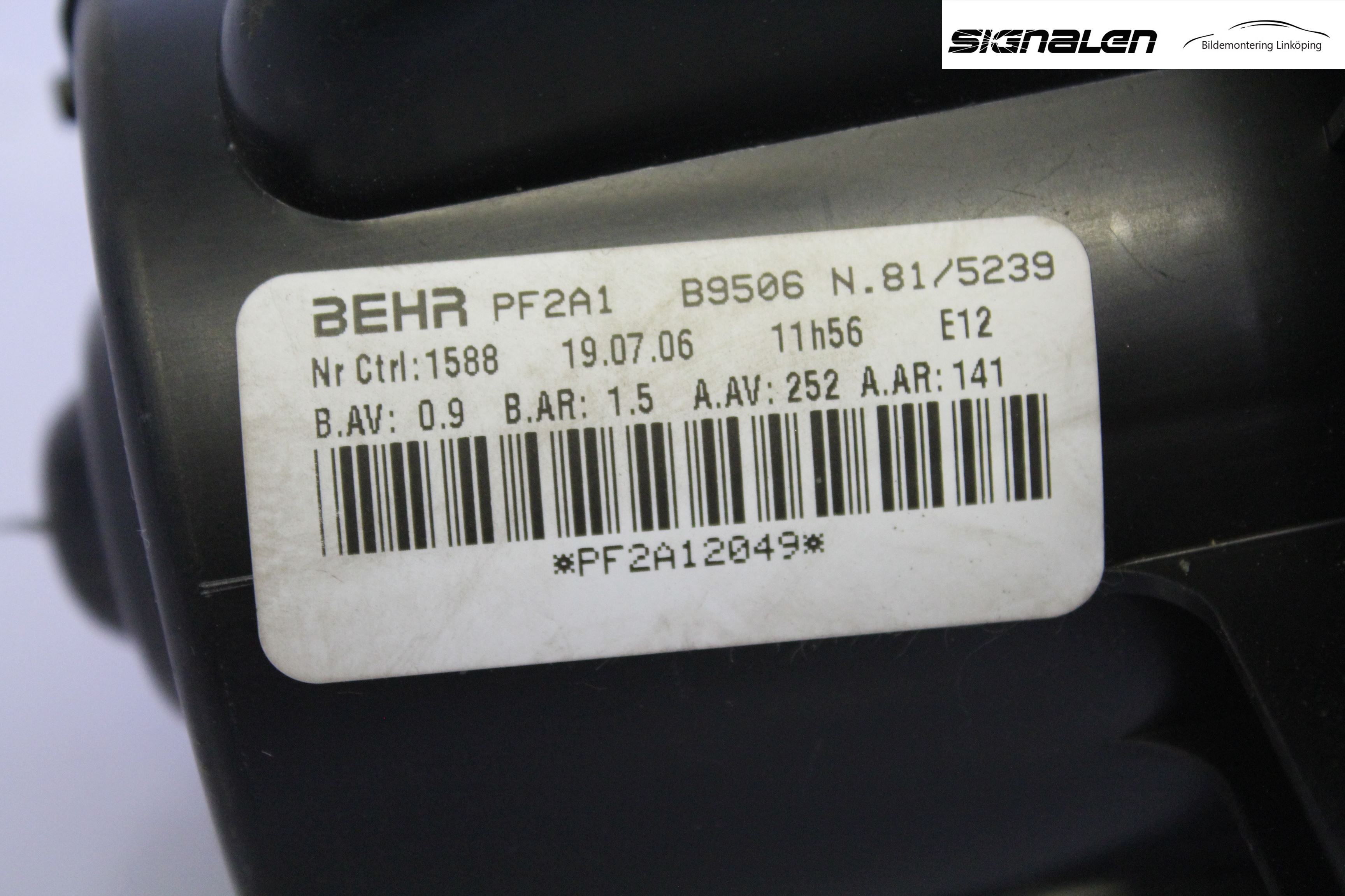 Peugeot 307     05-08 Varmeapparat Viftemotor