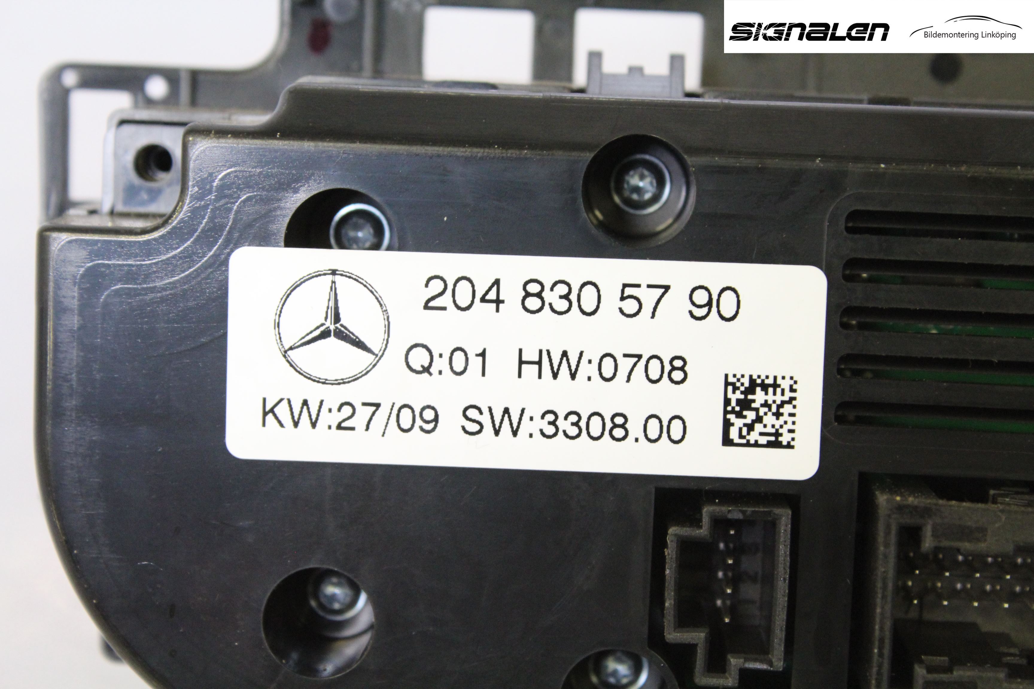 Mercedes-Benz MB C-KLASS (W204) 07-15 Varme Ac Betjening-Display