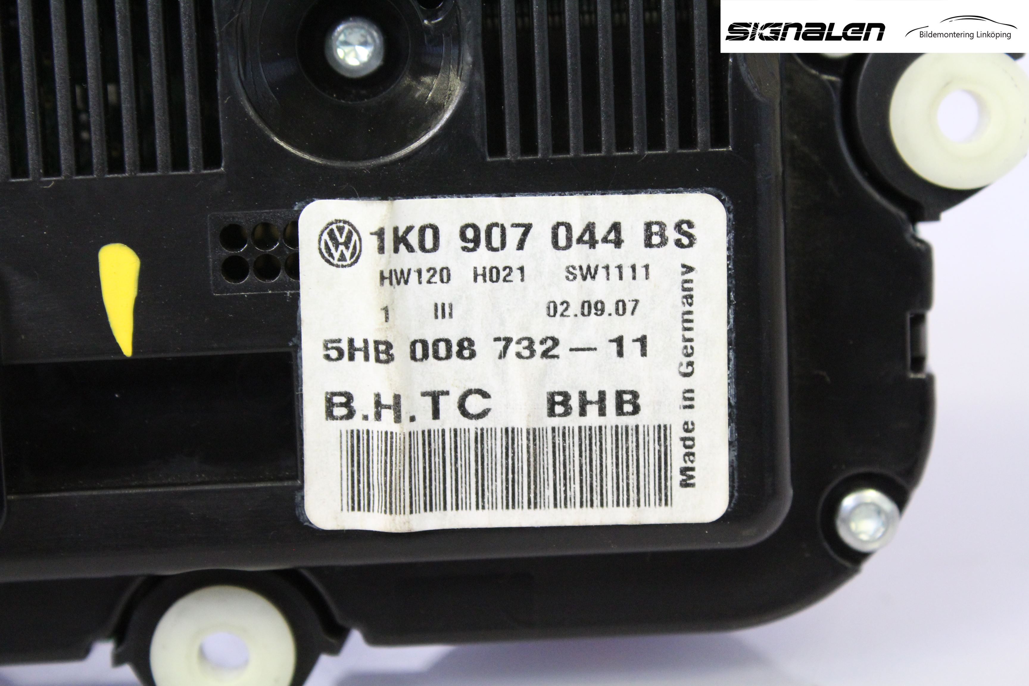 Volkswagen VW TOURAN 03-10 Varme Ac Betjening-Display