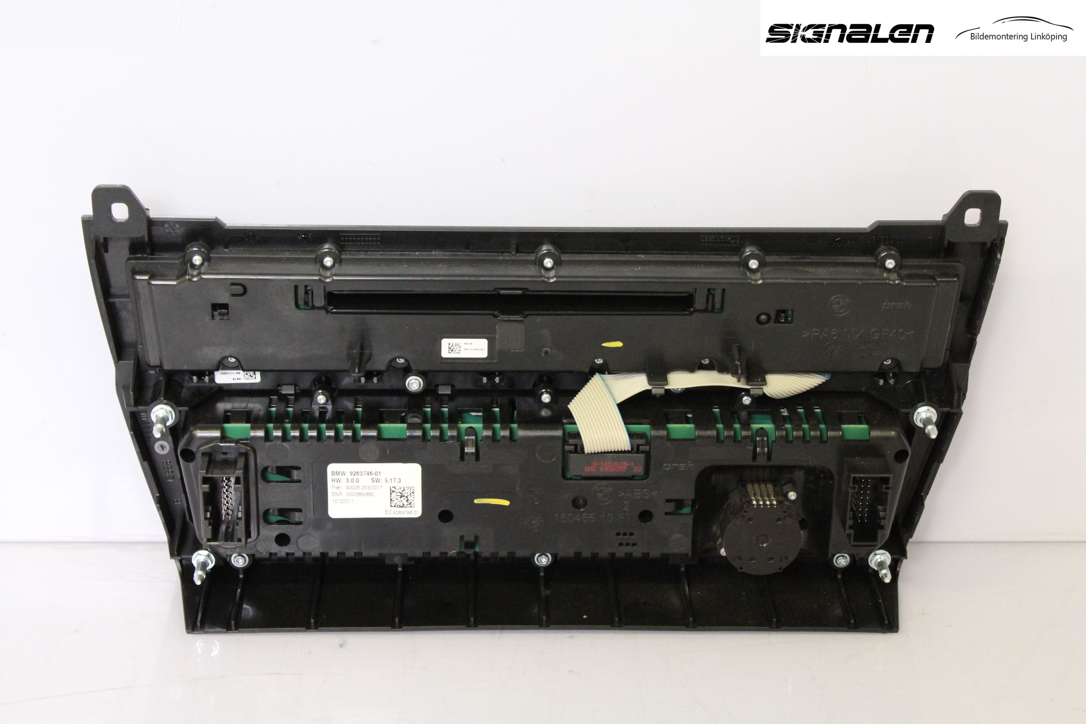 BMW 5 F10/F11/F18 09-17 Varme Ac Betjening-Display