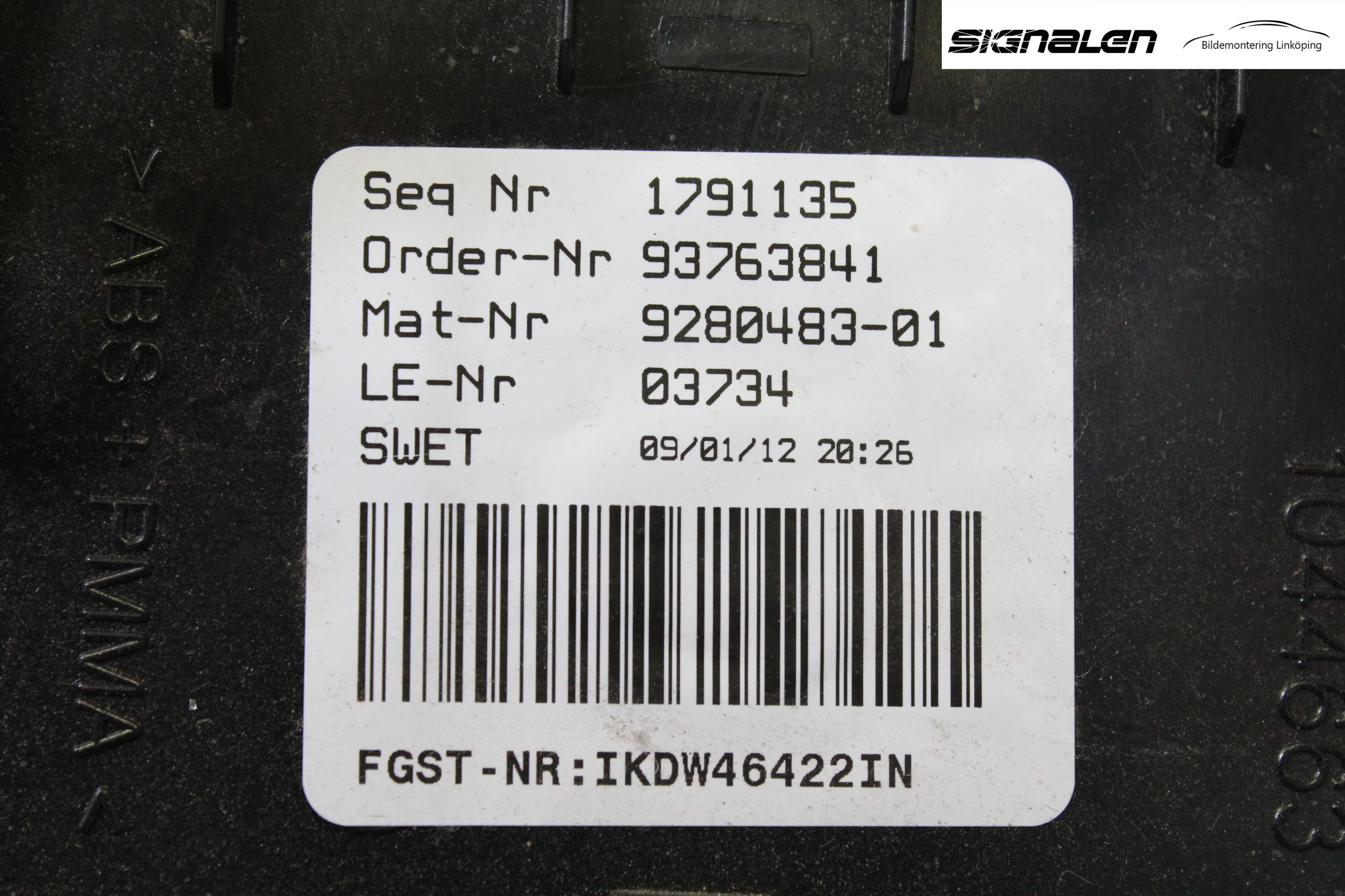 BMW 5 F10/F11/F18 09-17 Instr Kombinert