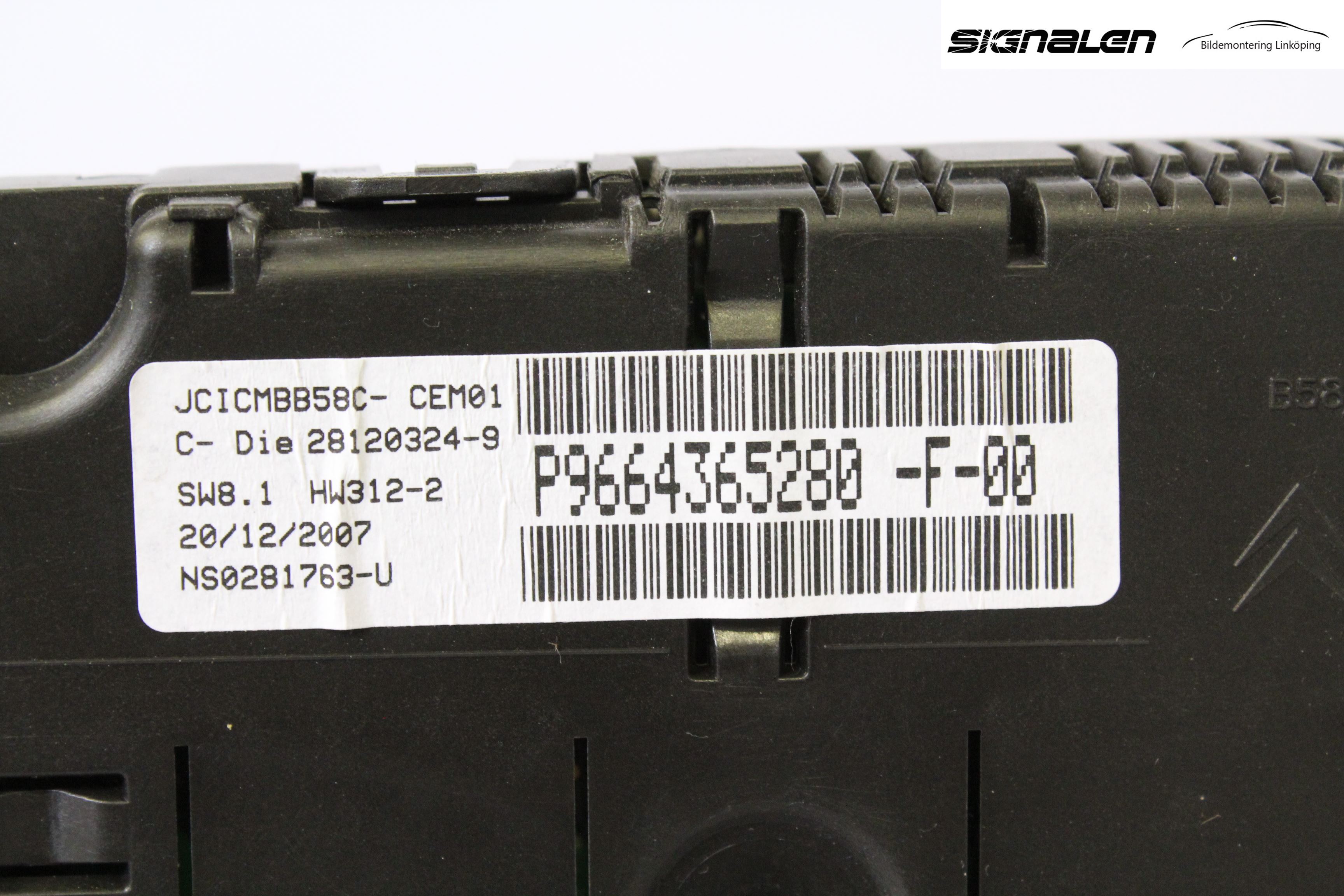 Citroen C4 GRAND PICASSO 07-13 Instr Kombinert