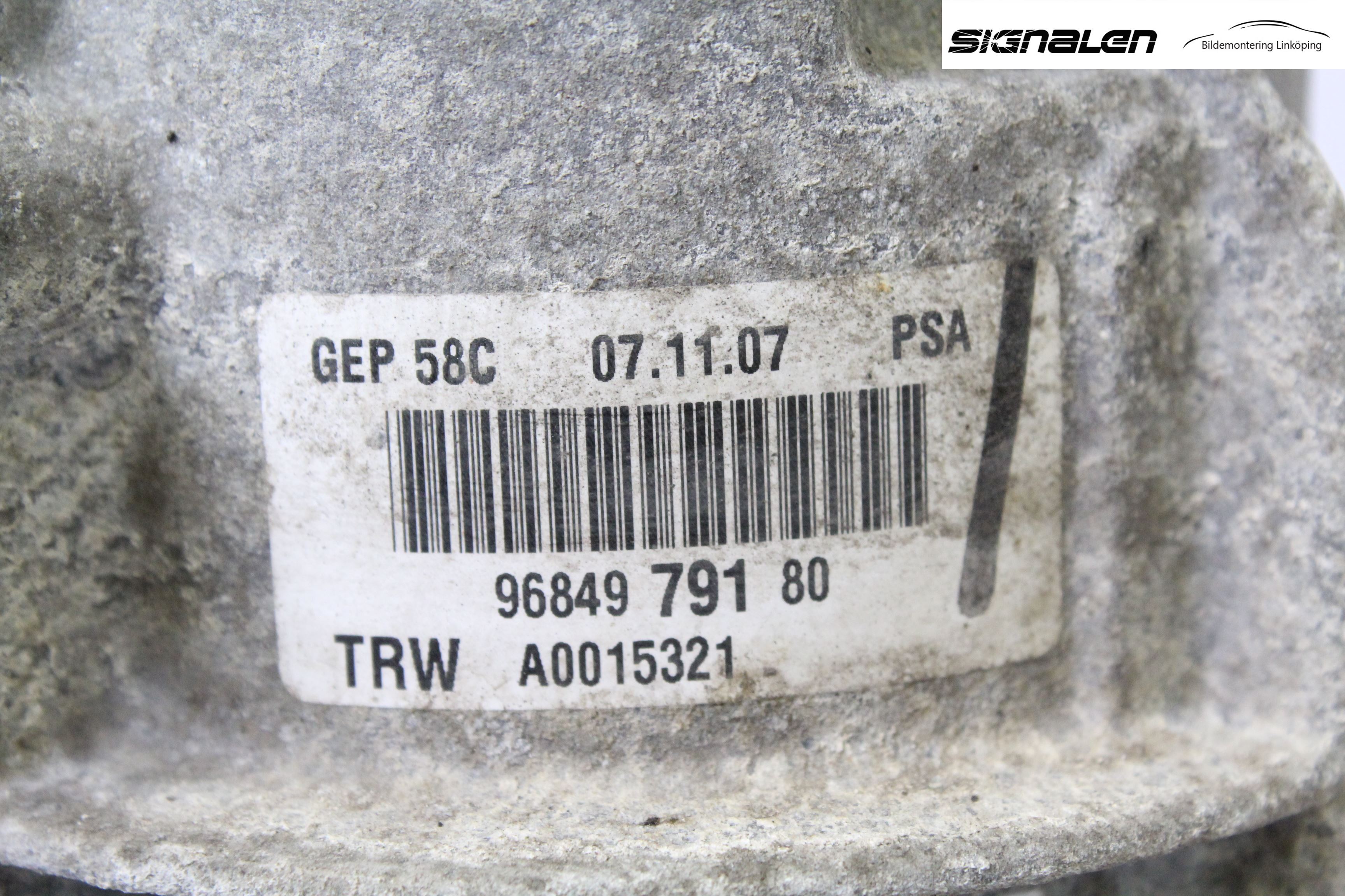 Peugeot 308 08-13 Servostyring Eletrisk Pumpe