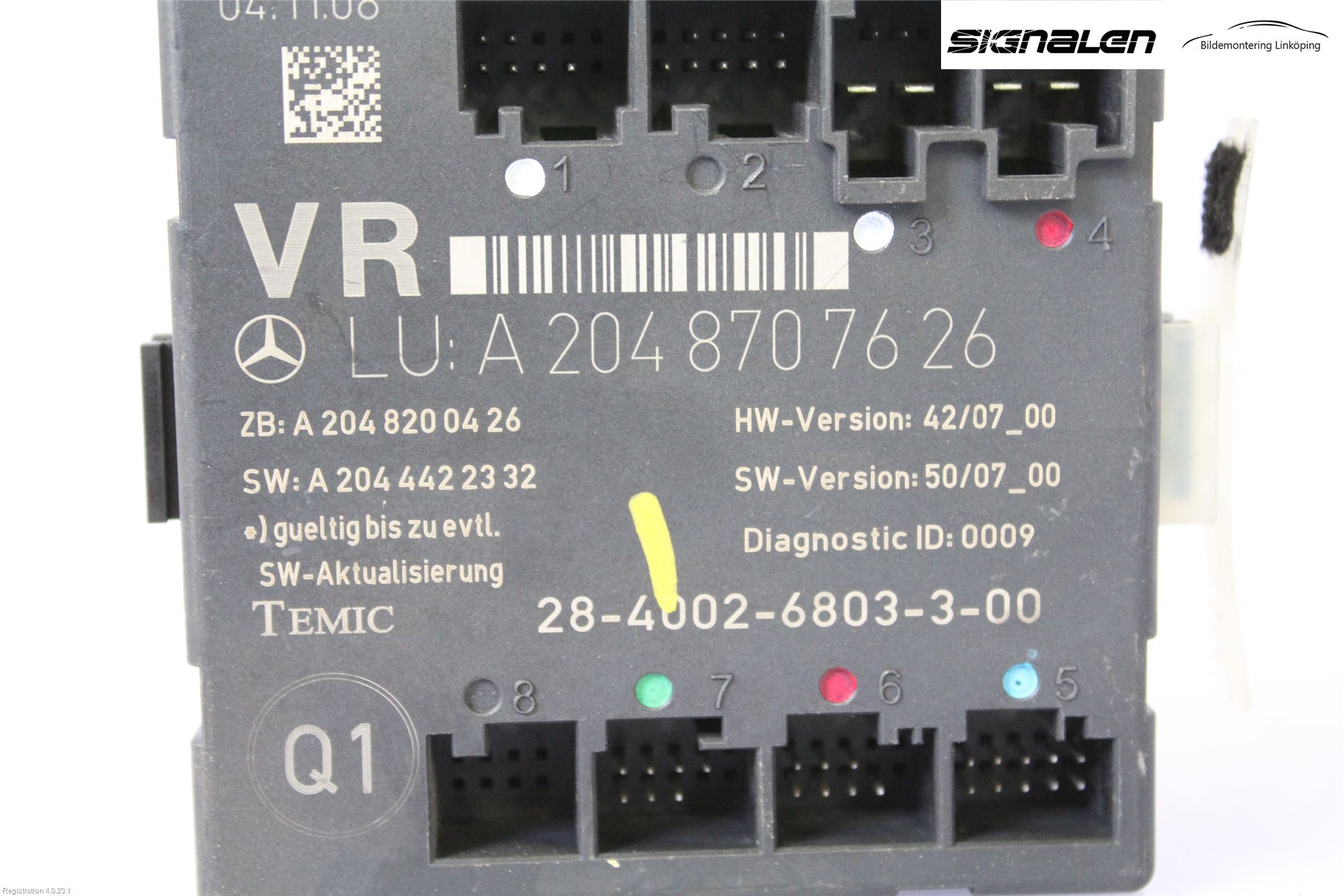 Mercedes-Benz MB GLK-KLASS (X204) 08-16 Styreenhet Dør