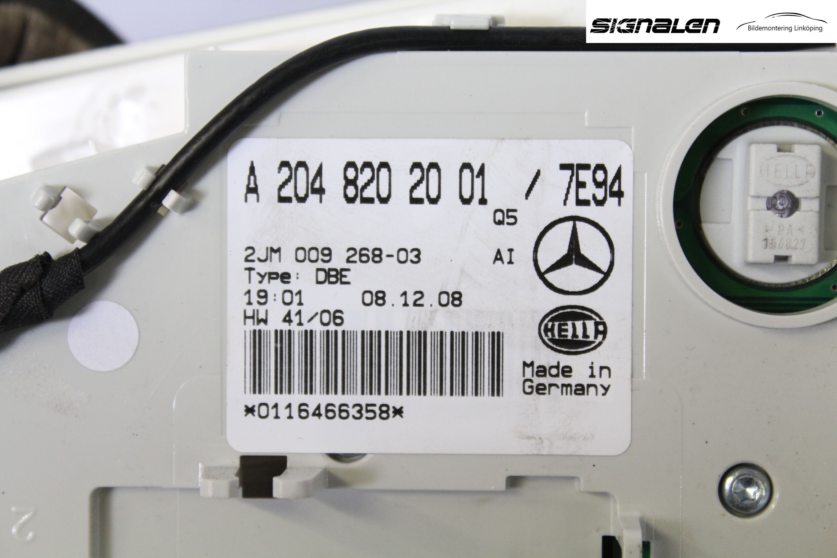 Mercedes-Benz MB GLK-KLASS (X204) 08-16 Innr Taklys