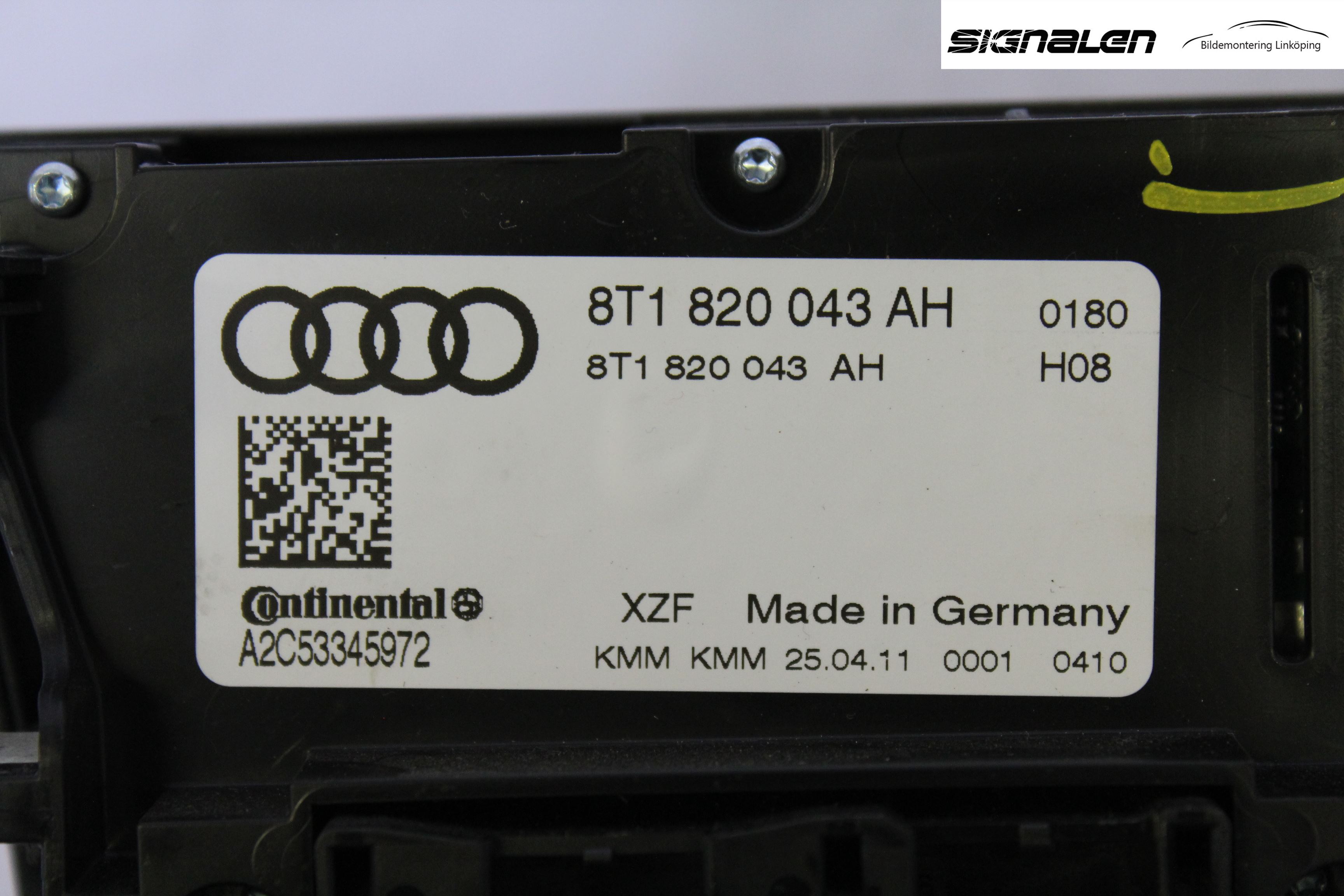 Audi A4/S4 08-11 Varme Ac Betjening-Display