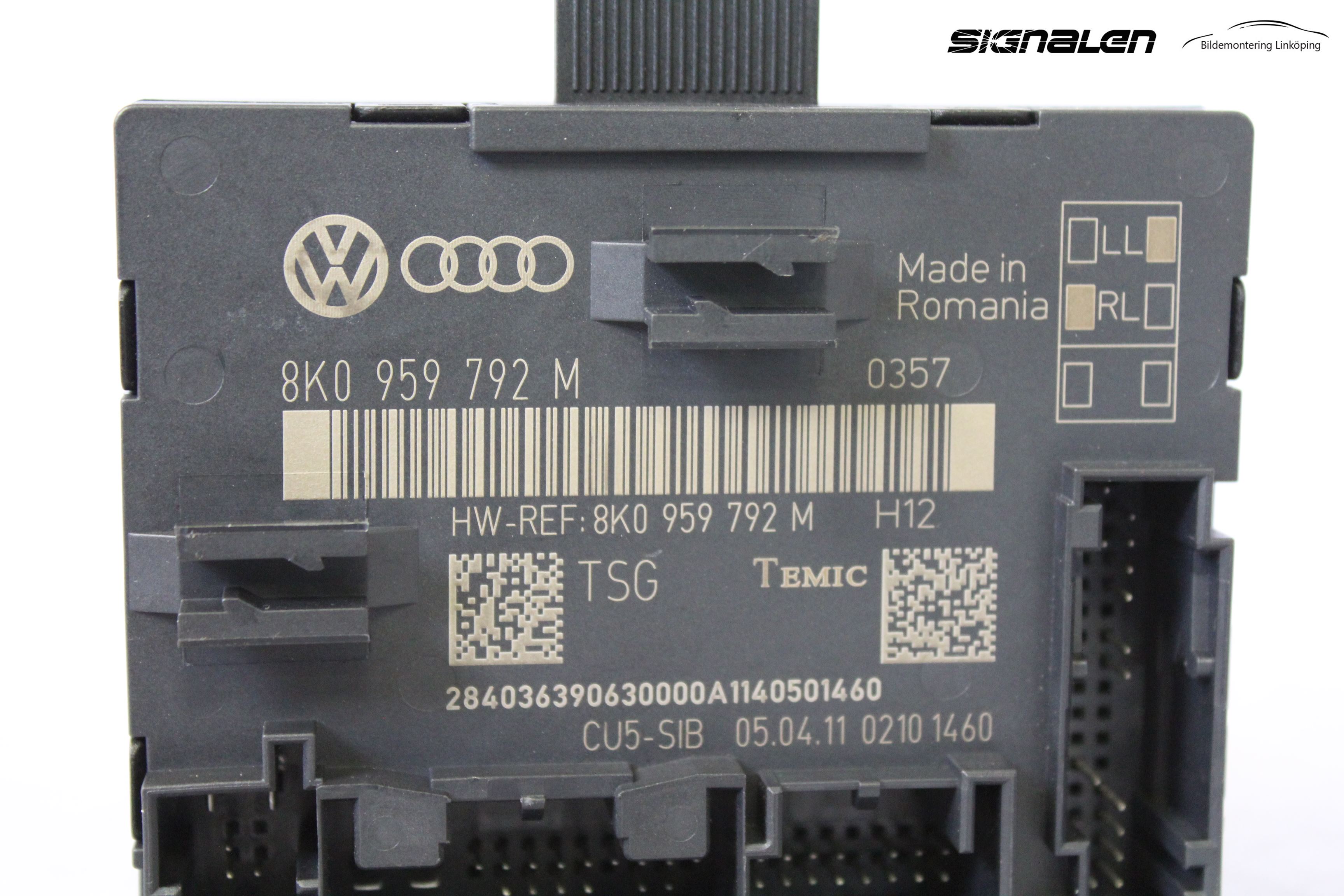 Audi A4/S4 08-11 Styreenhet Dør