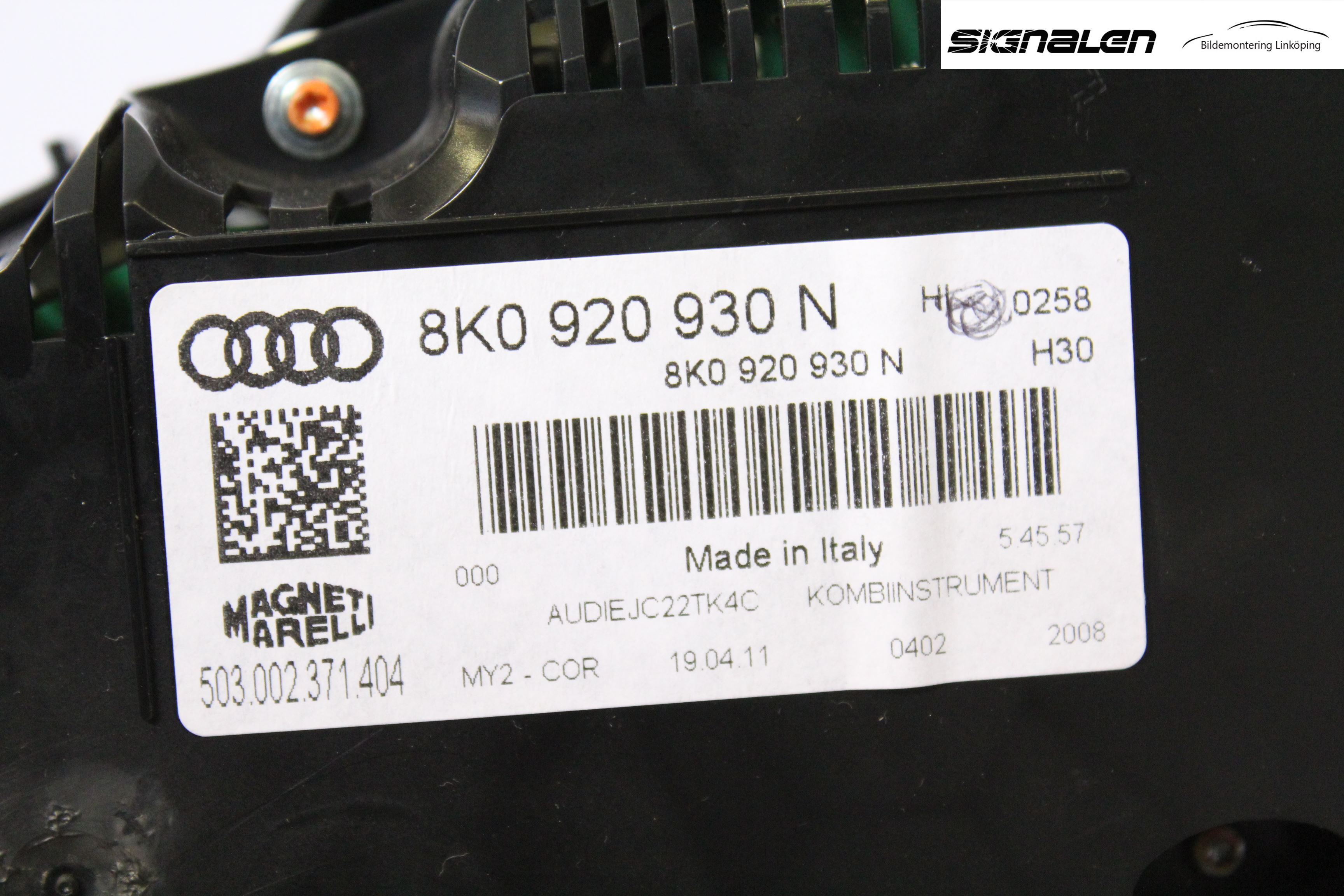 Audi A4/S4 08-11 Instr Kombinert