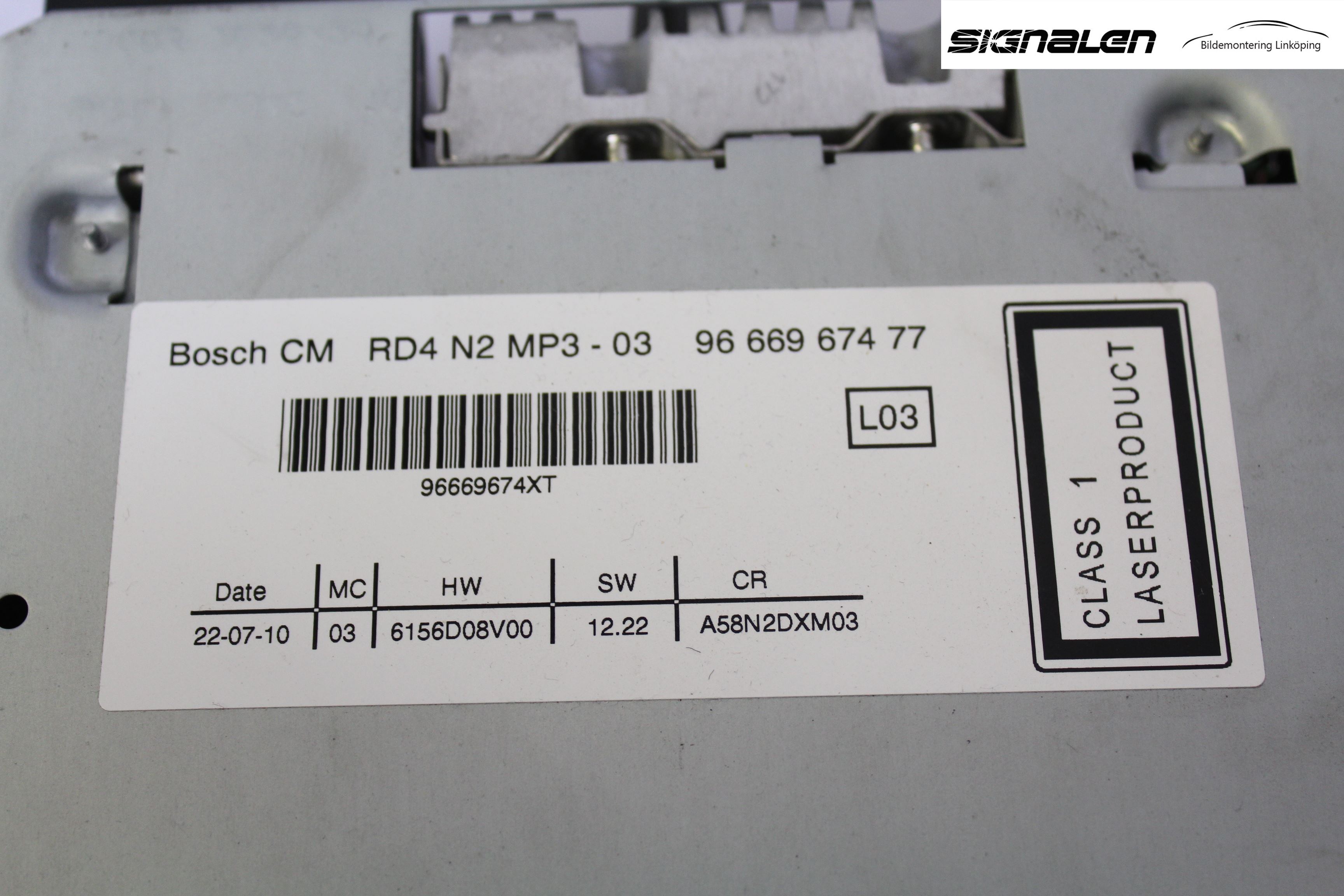 Peugeot 3008 09-16 Stereo Radio Med Cd