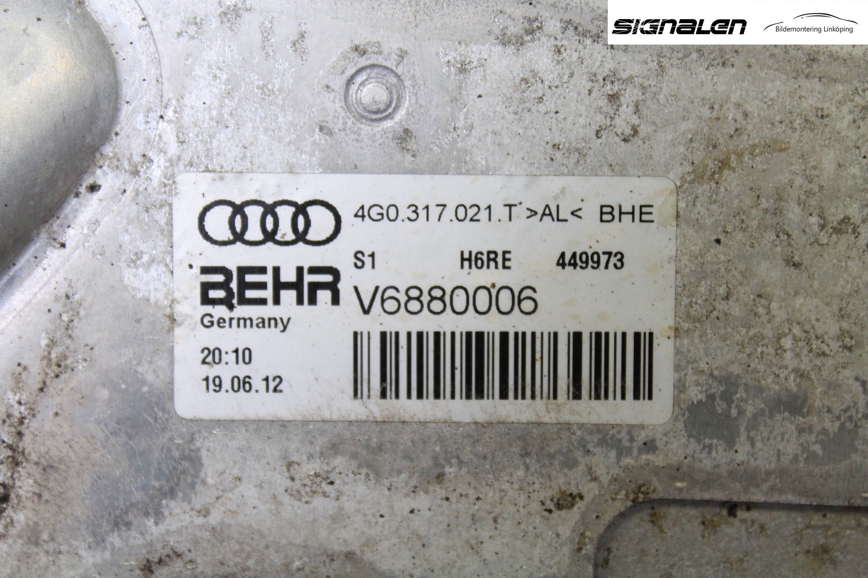 Audi A6/S6 4G 11-18 Radiator Oljekjøler Automatgea