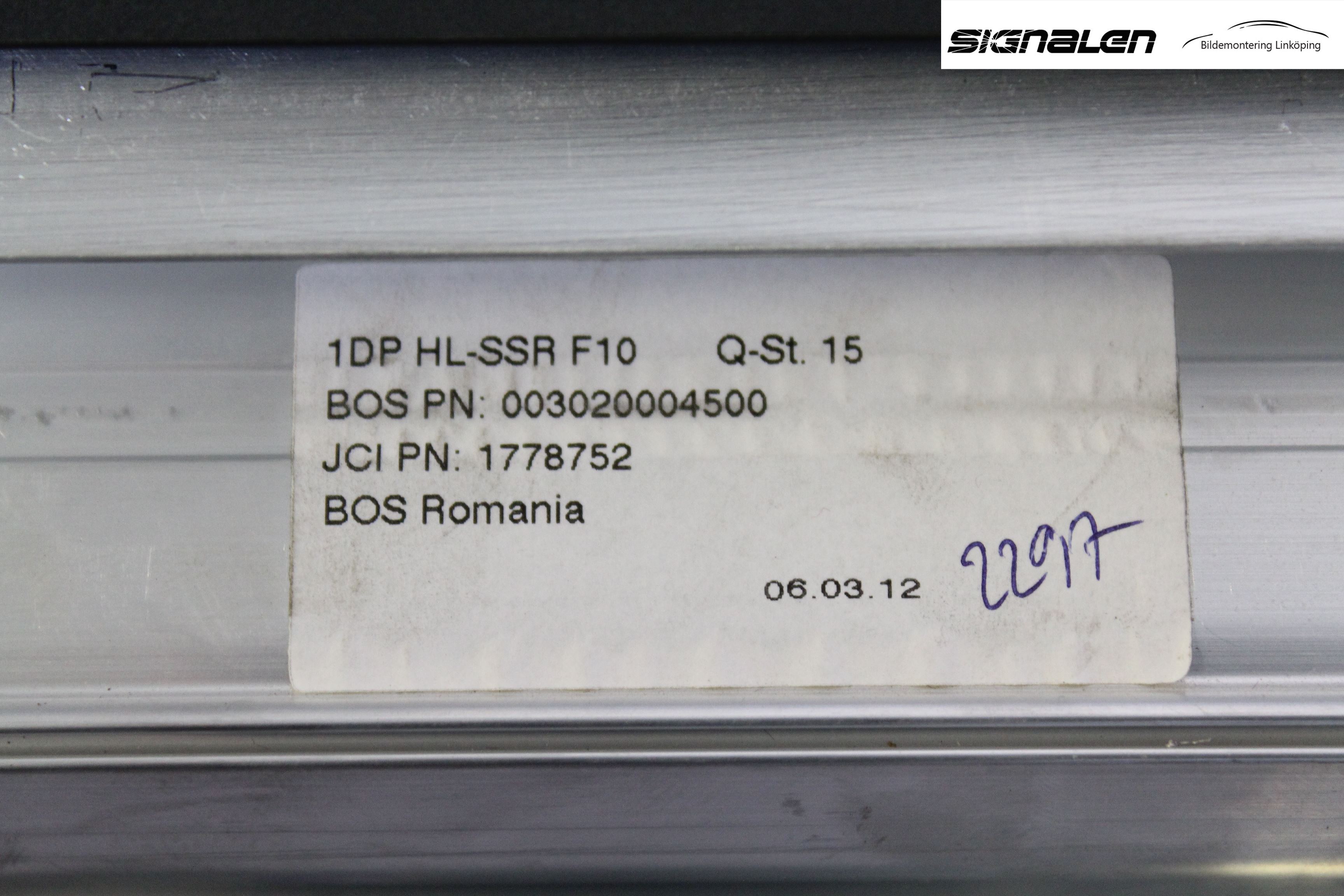 BMW 5 F10/F11/F18 09-17 Innr Solskjerm