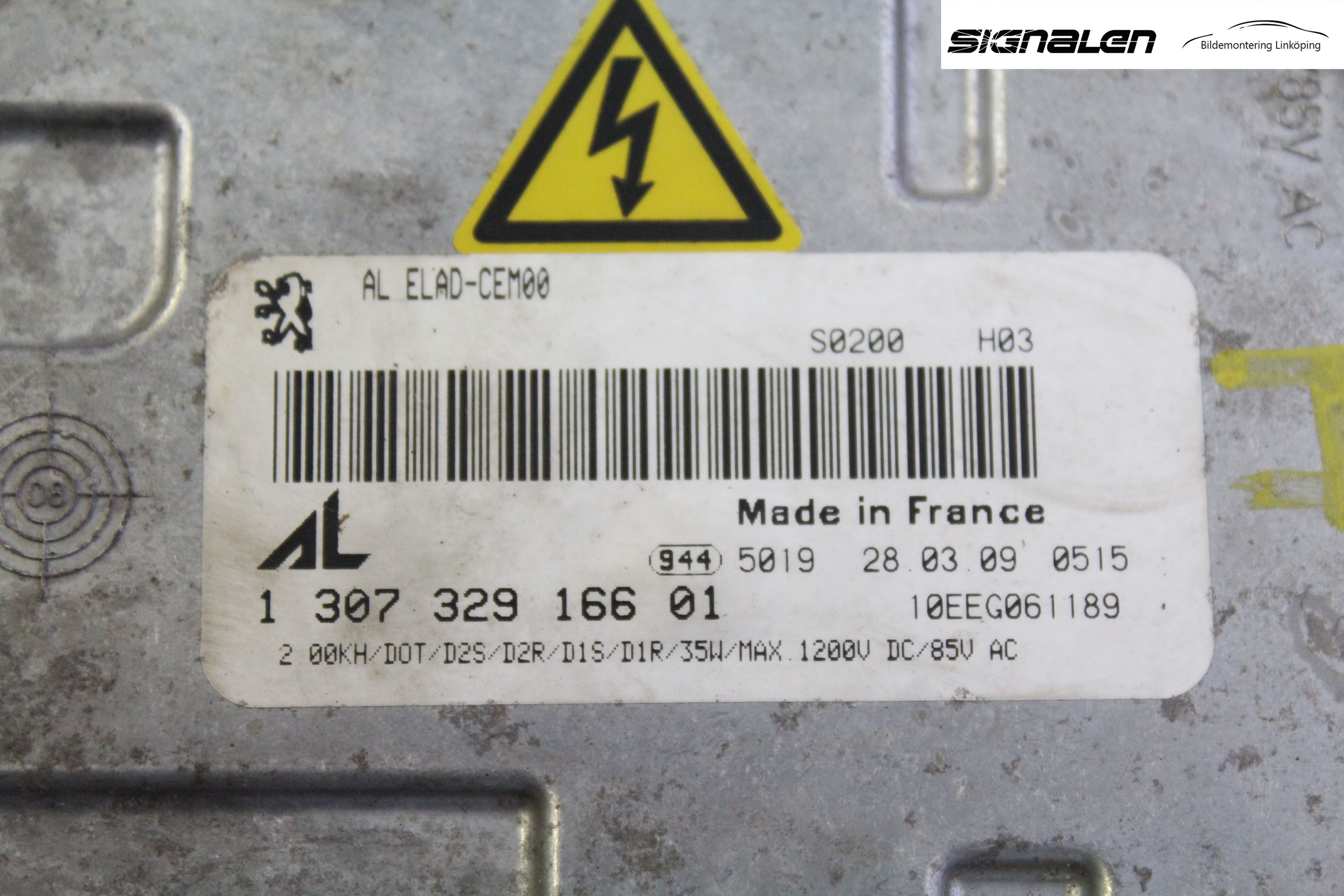 Peugeot 308 08-13 Styreenhet Xenon