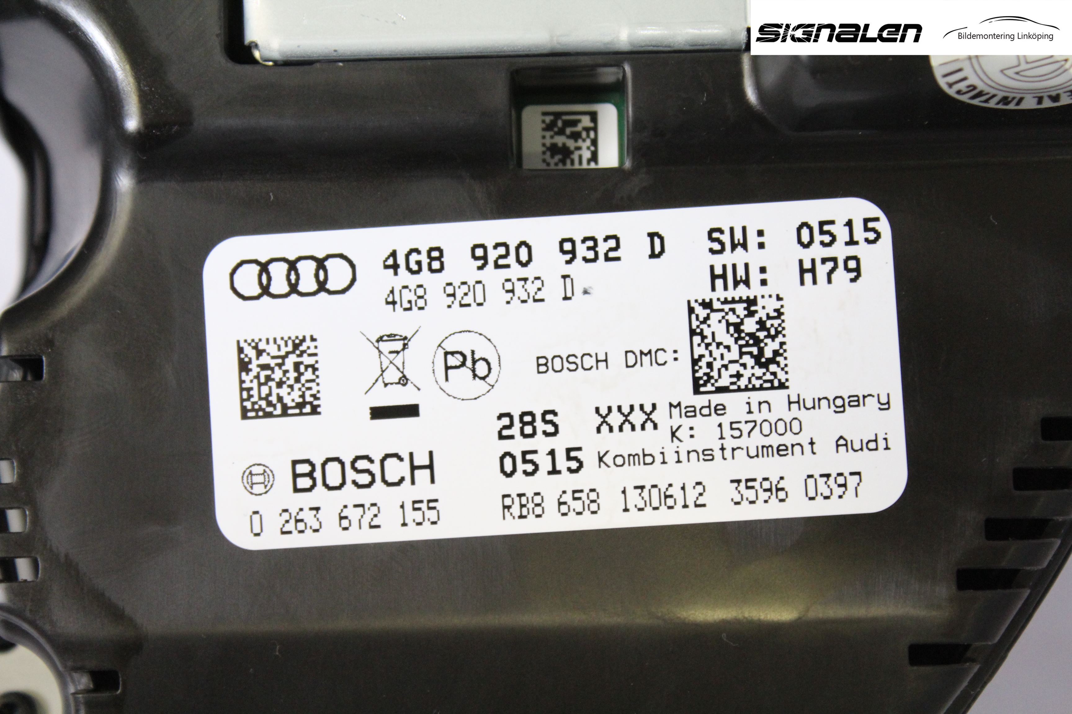 Audi A6/S6 4G 11-18 Instr Kombinert