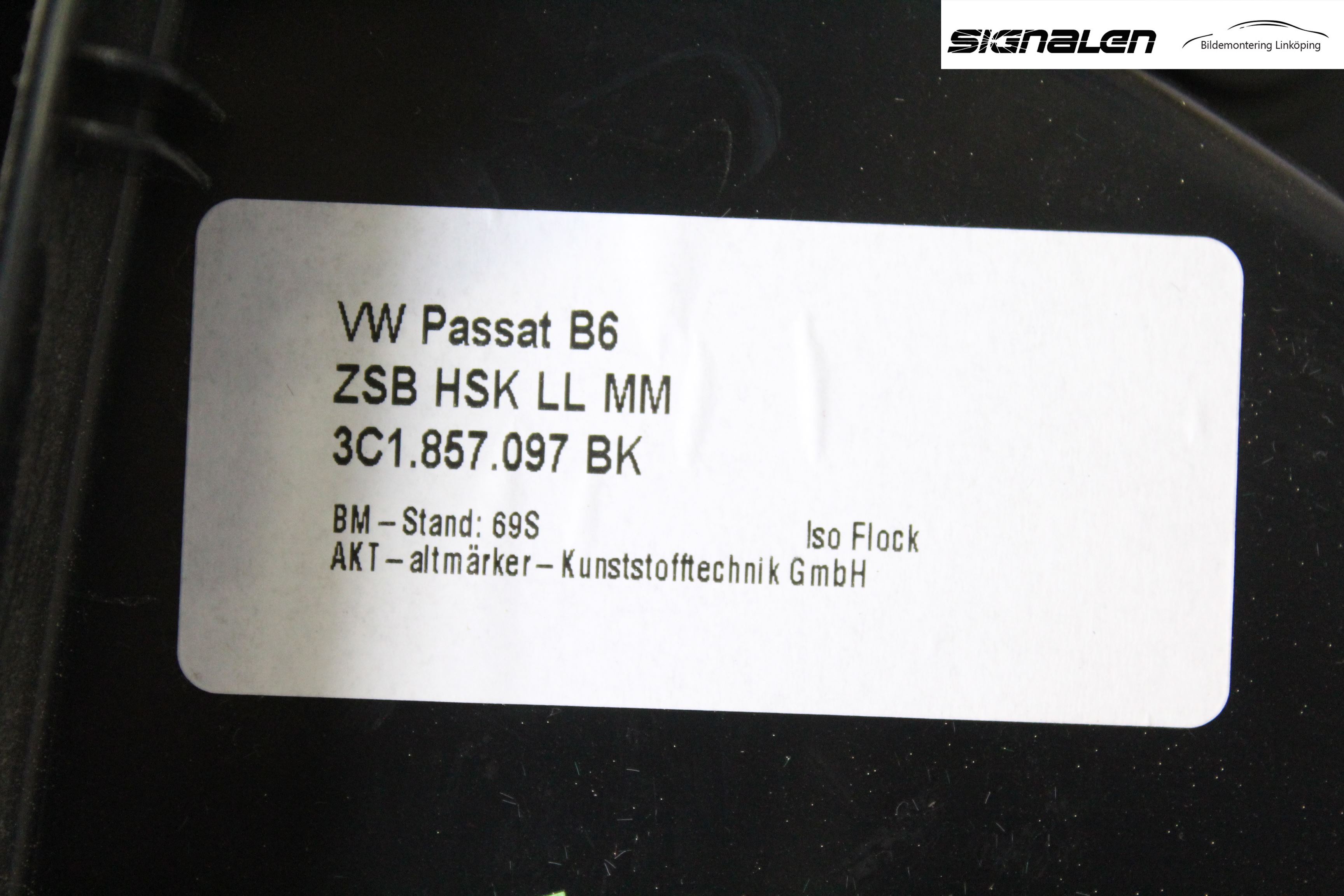 Volkswagen VW PASSAT 05-11 Innr Hanskerom