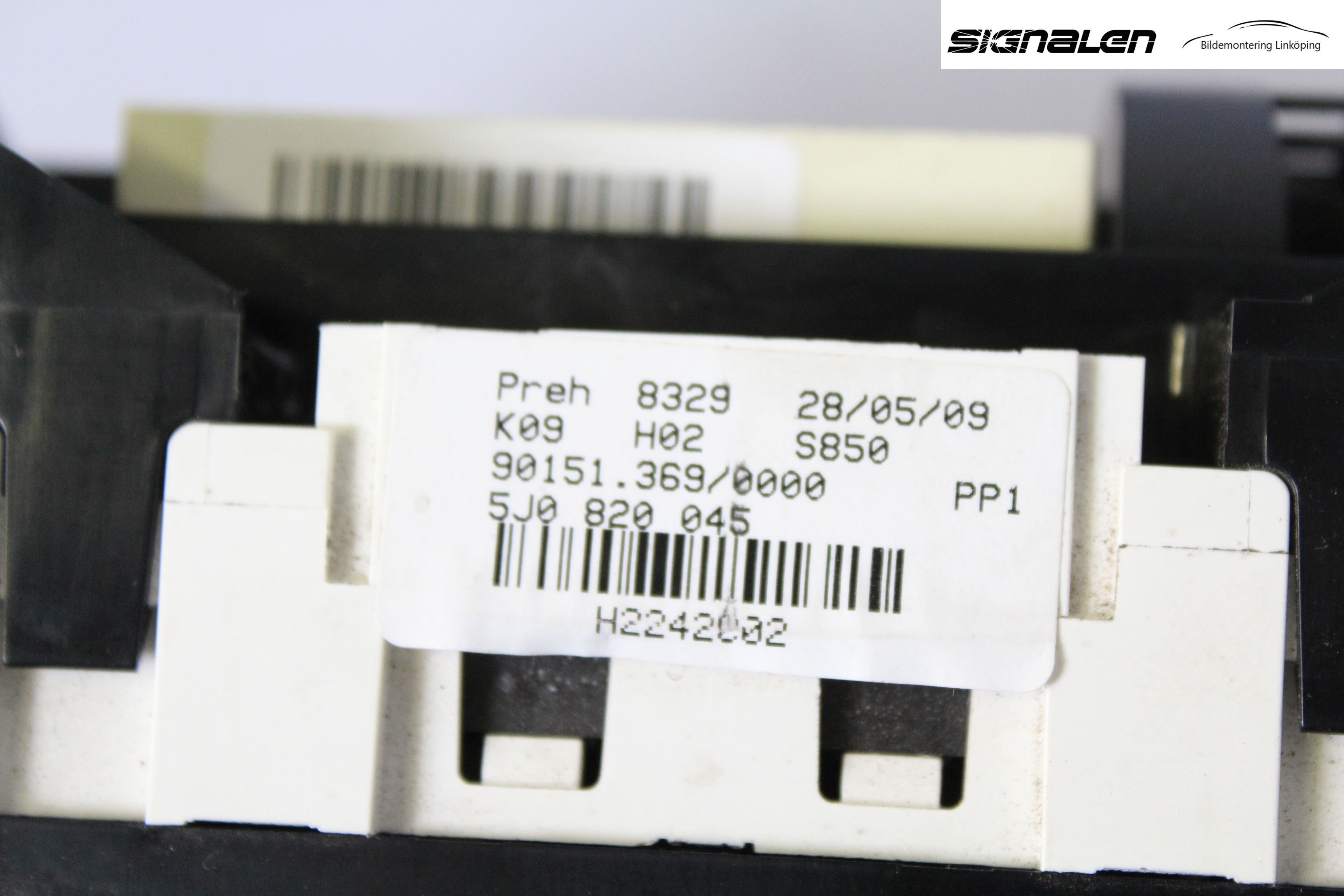 Skoda FABIA 07-14 Varme Ac Betjening-Display