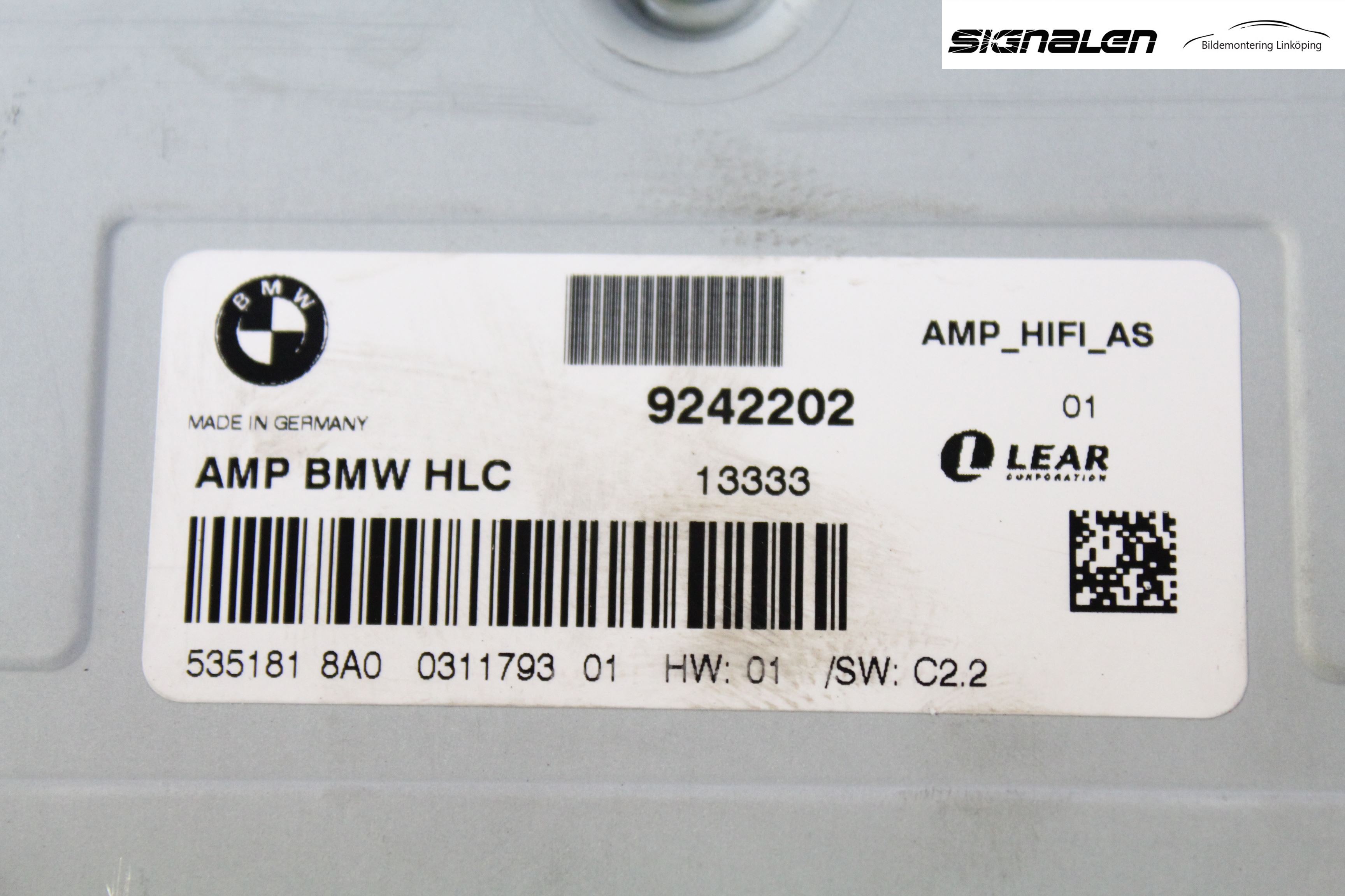 BMW 1 F20/F21 11-19 Stereo Forsterker