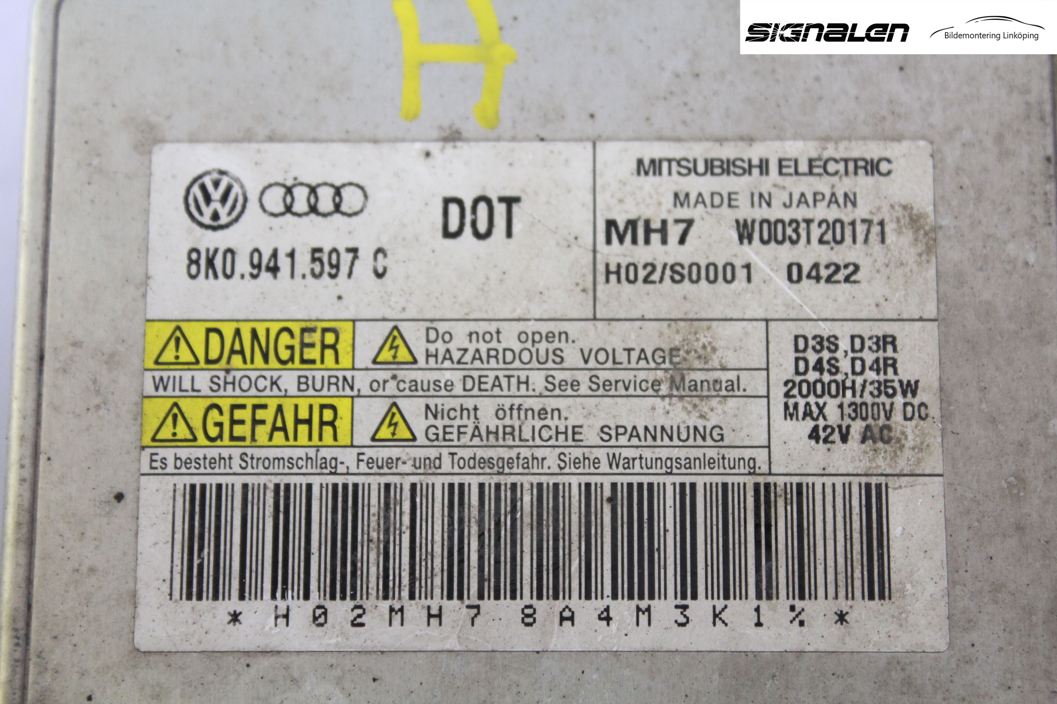 Audi A6/S6     05-11 Styreenhet Xenon