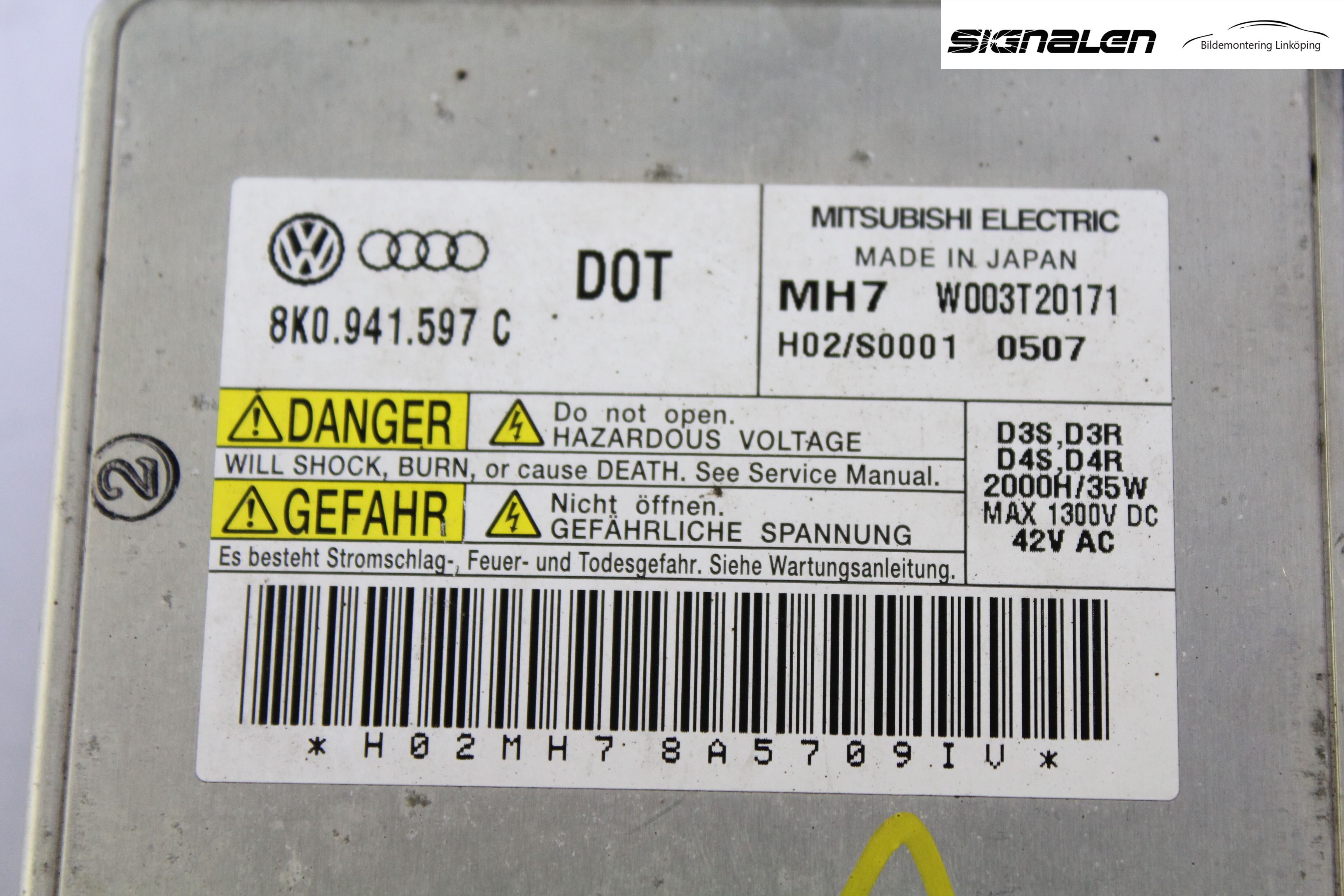 Audi A6/S6     05-11 Styreenhet Xenon