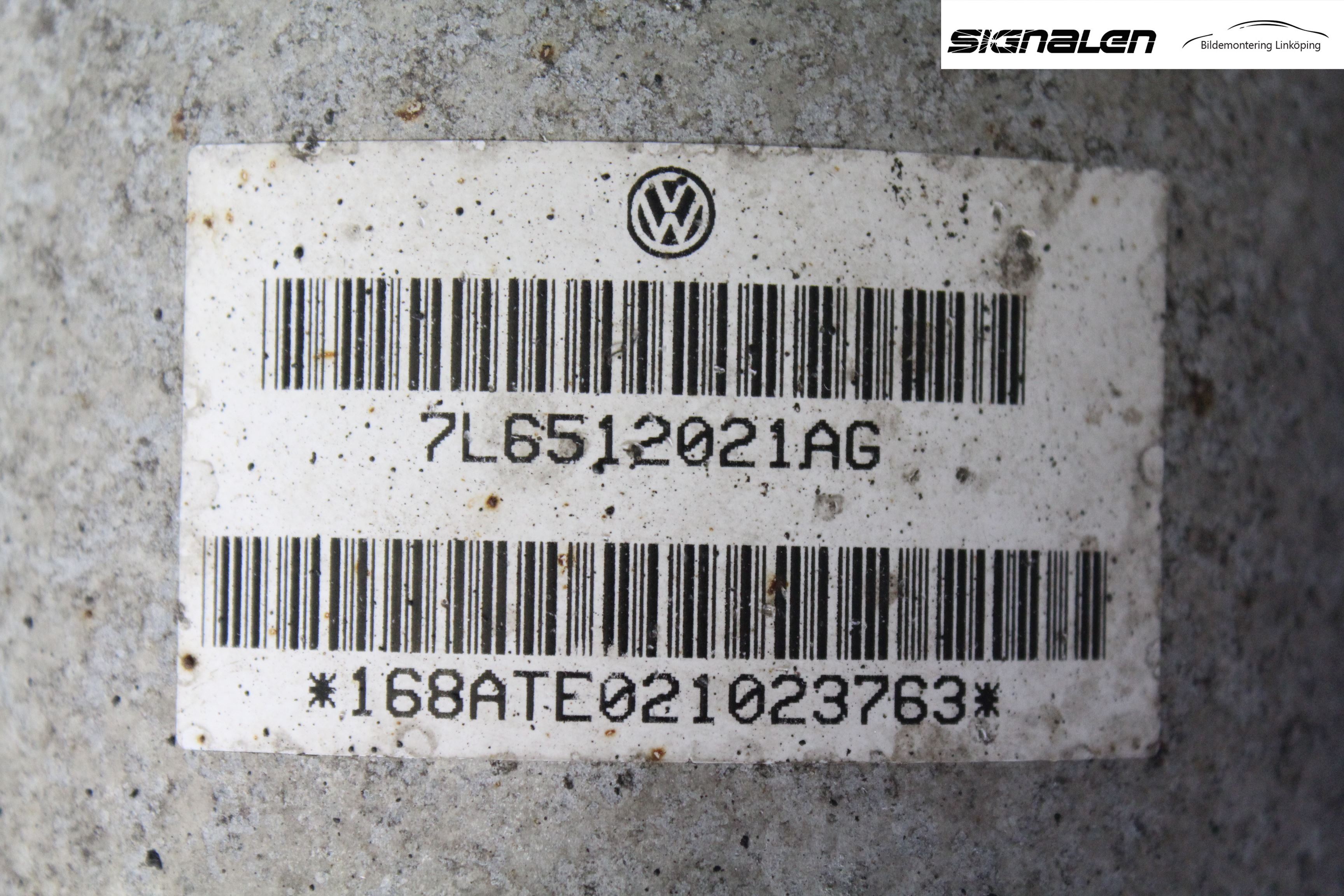 Volkswagen VW TOUAREG 7L 03-10 Fjærbein Bak Venstre