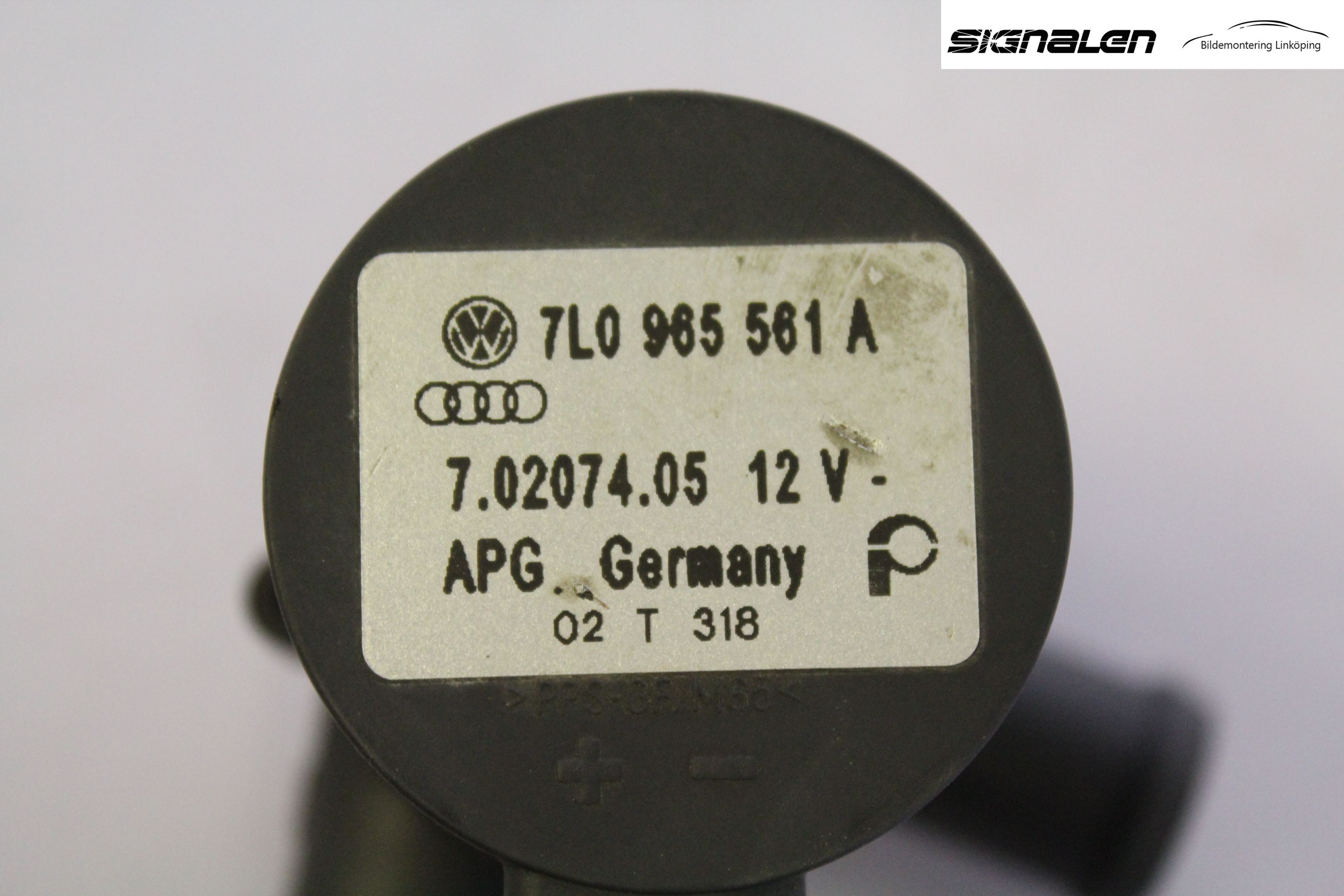 Volkswagen VW TOUAREG 7L 03-10 Varme Sirkulasjonspumpe