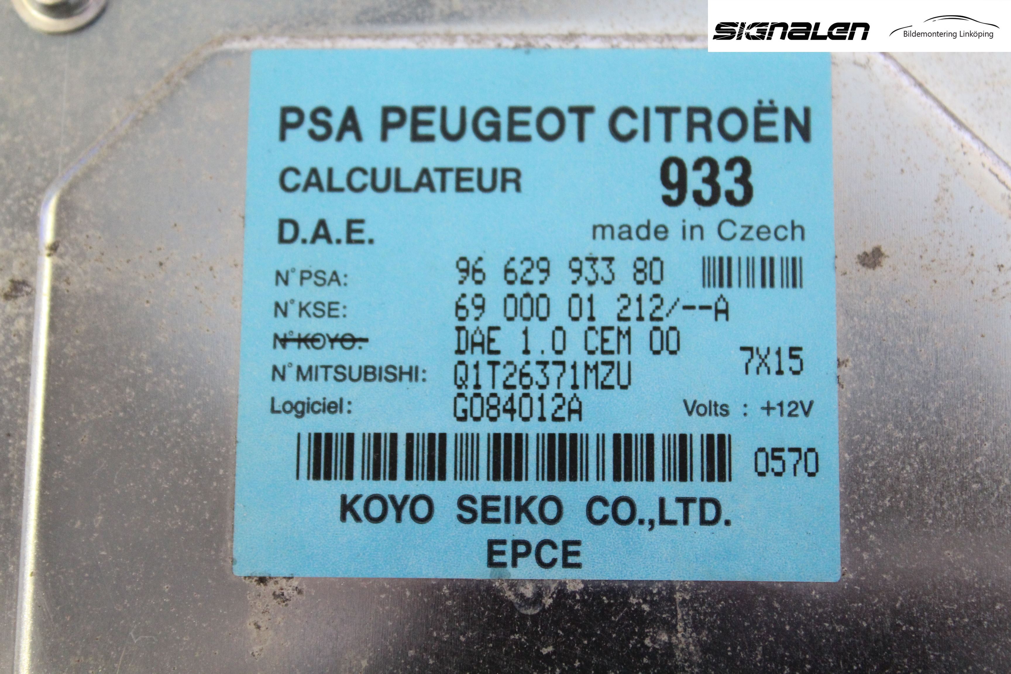 Citroen C3 05-10 Styreenhet Styreservo