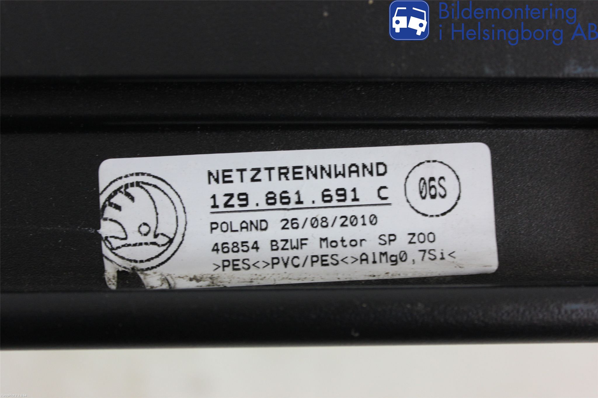 Skoda FABIA 07-14 Innr Lastforskyvningsvern