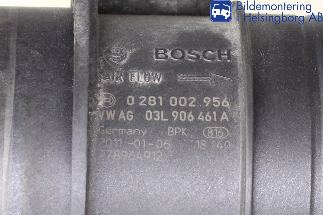 Volkswagen VW PASSAT CC 08-16 Inns Luftmassemåler