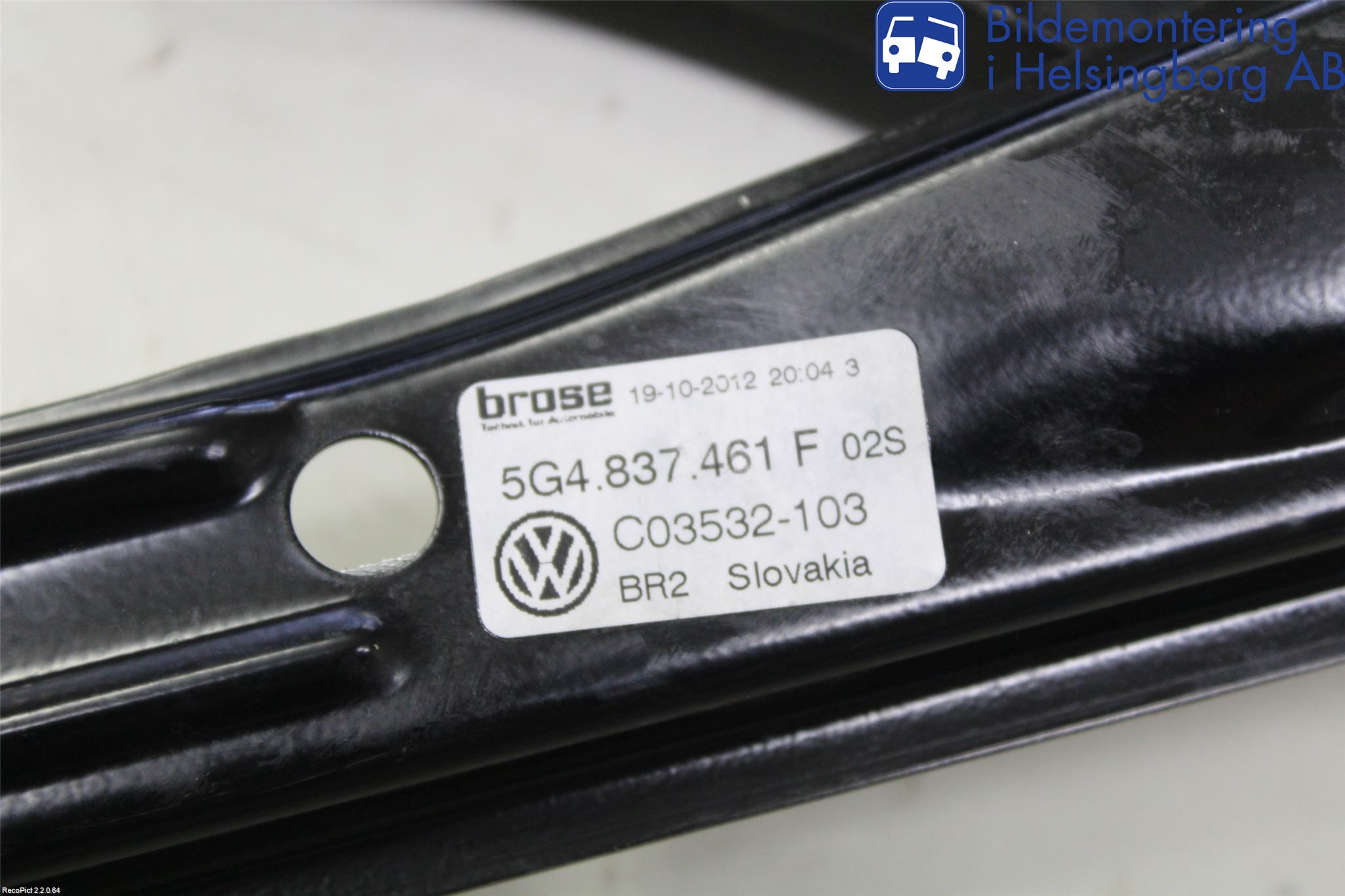 Volkswagen VW GOLF / E-GOLF VII 13-20 Vindusheis