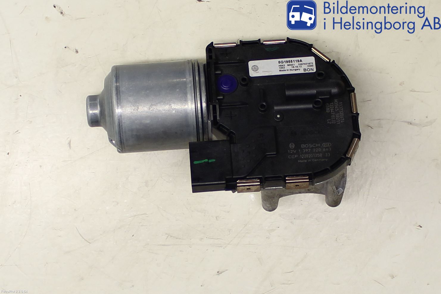 Volkswagen VW GOLF / E-GOLF VII 13-20 Viskermotor Frontrute
