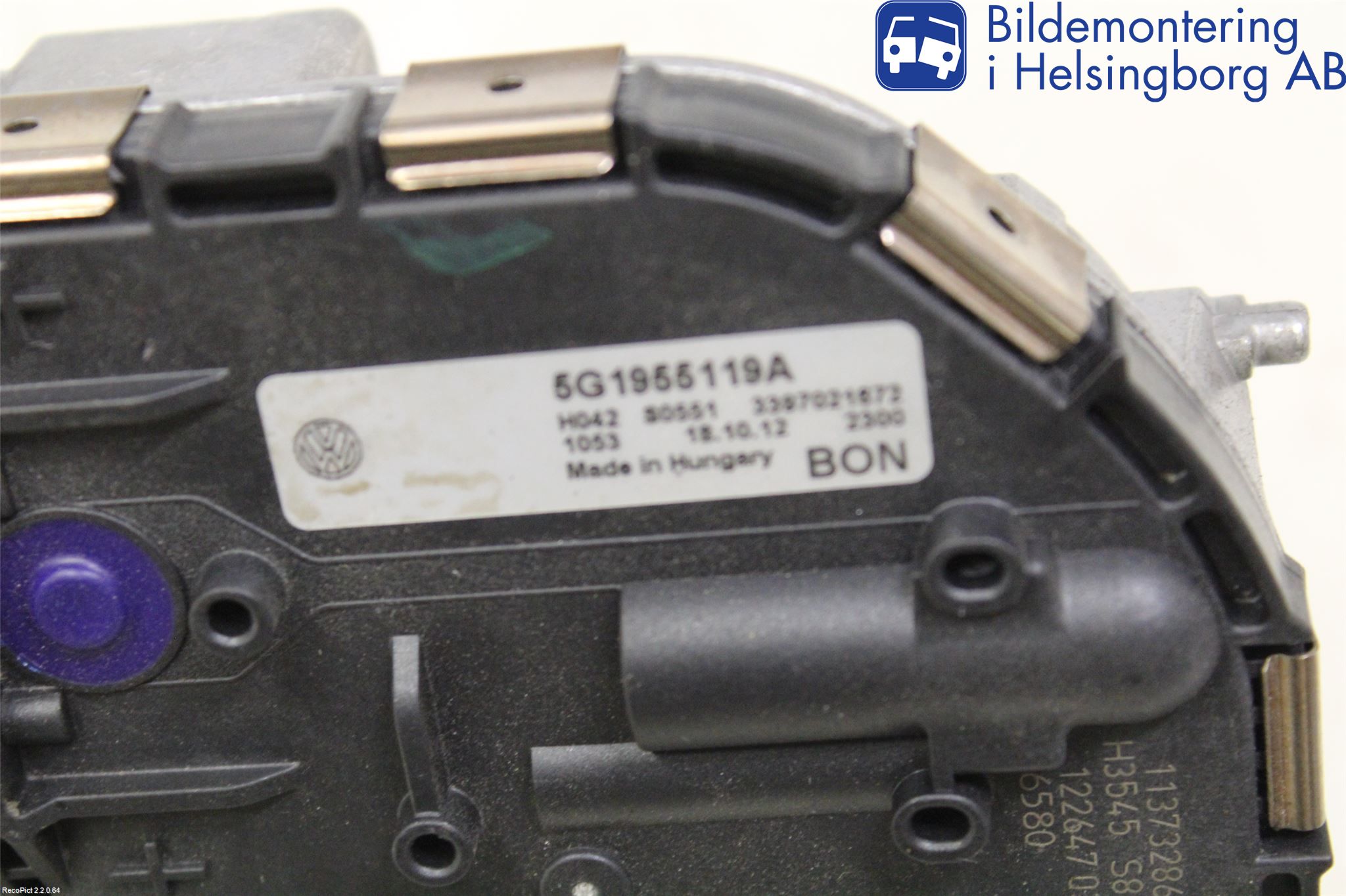 Volkswagen VW GOLF / E-GOLF VII 13-20 Viskermotor Frontrute
