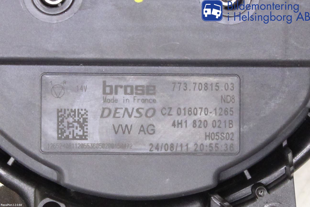 Audi A6/S6 4G 11-18 Varmeapparat Viftemotor