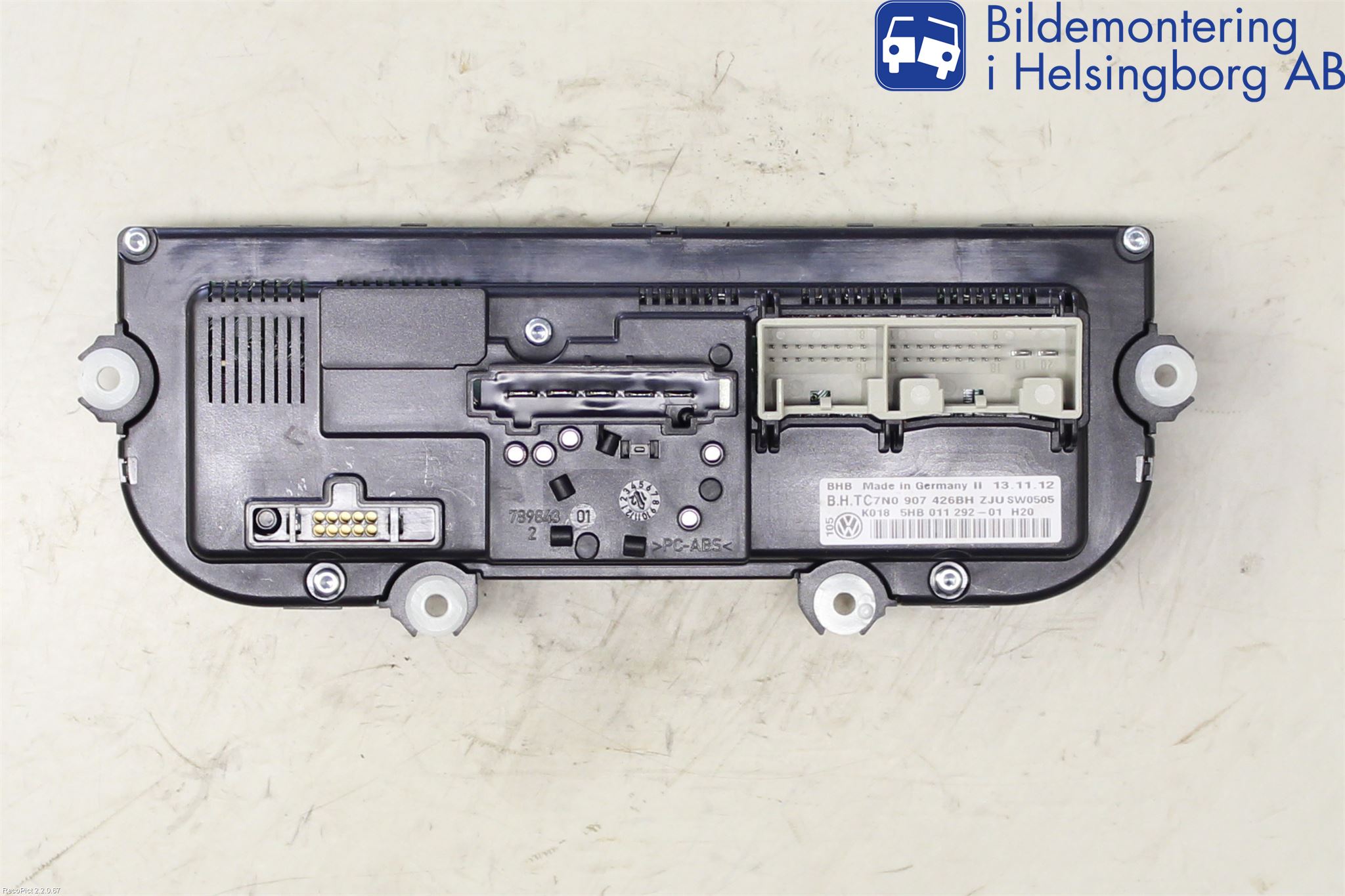 Volkswagen VW GOLF PLUS/CROSS GOLF 04-14 Varme Ac Betjening-Display