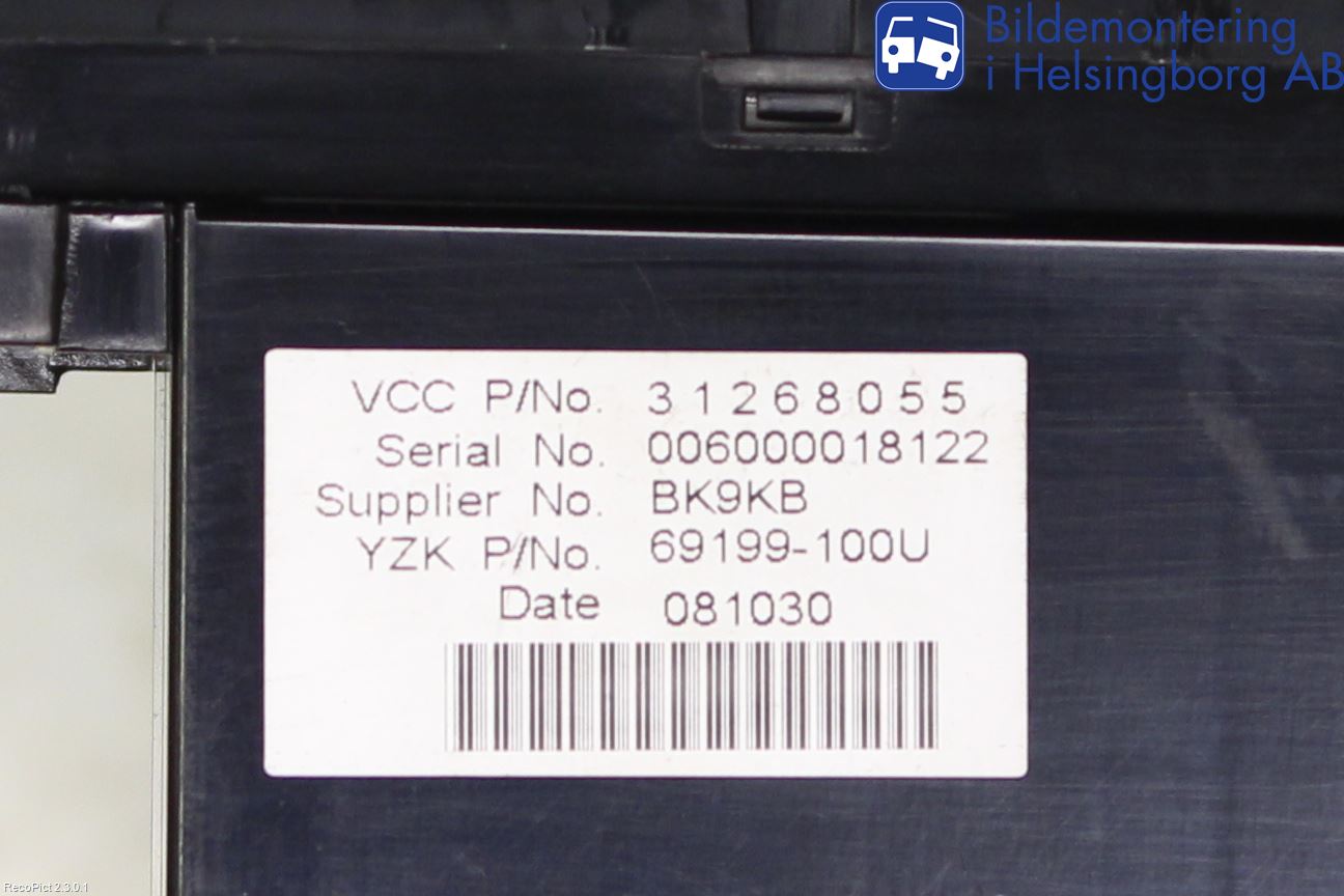 Volvo V50 08-12 Stereo Radio Øvrig
