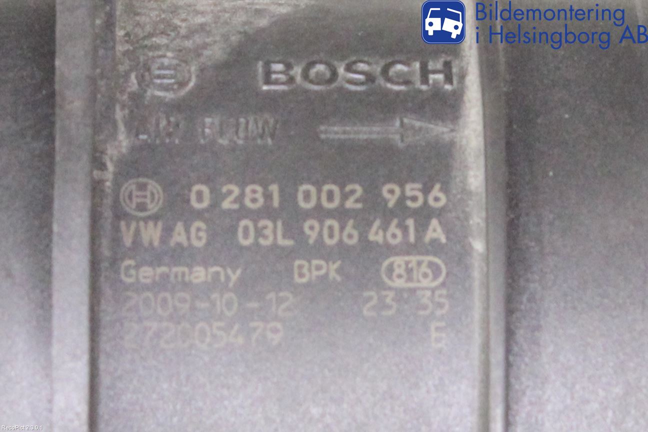 Audi A3/S3 05-13 Inns Luftmassemåler