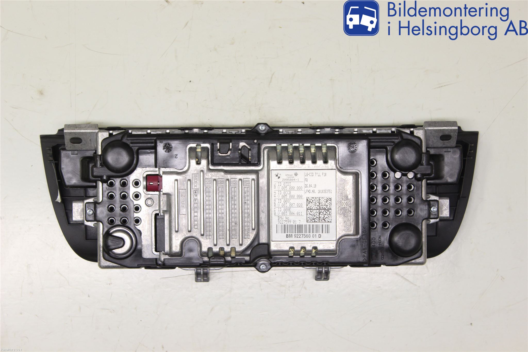 BMW 5 F10/F11/F18 09-17 Instr Skjerm Dvd-Gps-Ac-Tlf